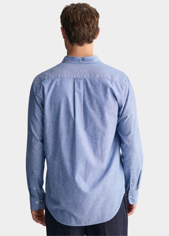 Gant Overhemd heren Blauw Regular Fit overhemd van kato 3240100/407