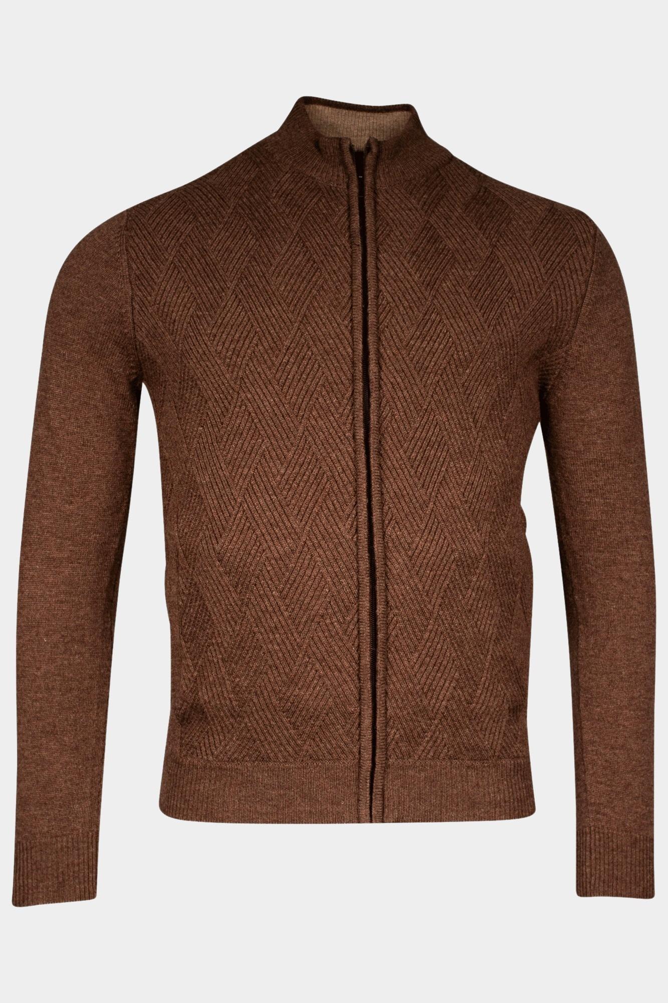 Baileys Vest Bruin Cardigan Zip 422041/865