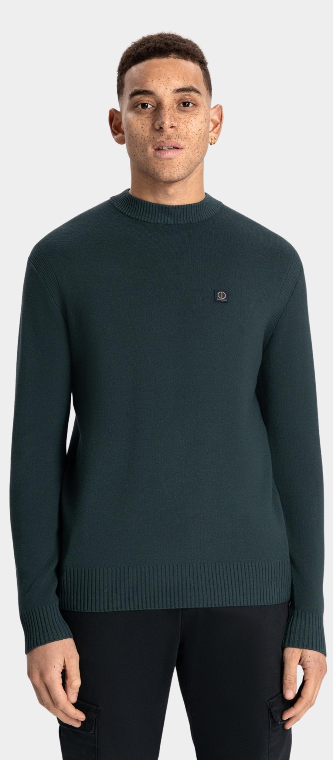 Dstrezzed Pullover Groen Fell Mock Neck 405600/506