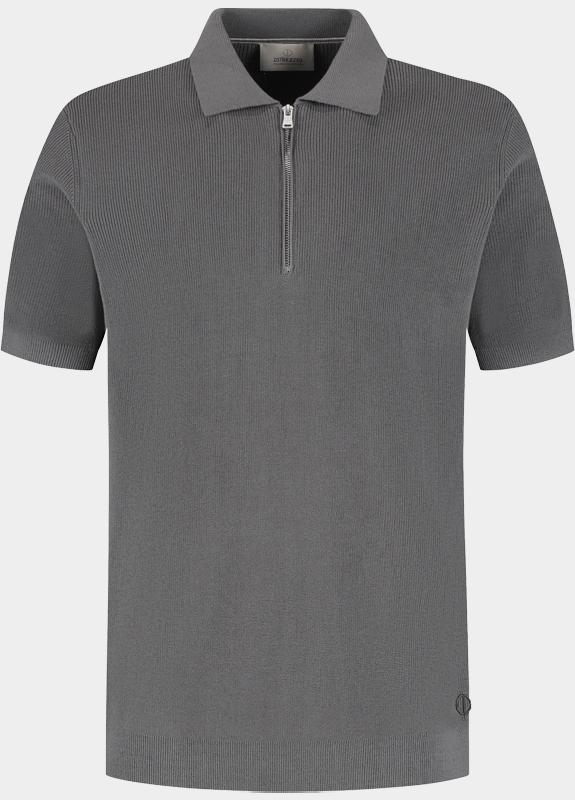 Dstrezzed Polo heren Grijs Silas Zip Polo 421158/879