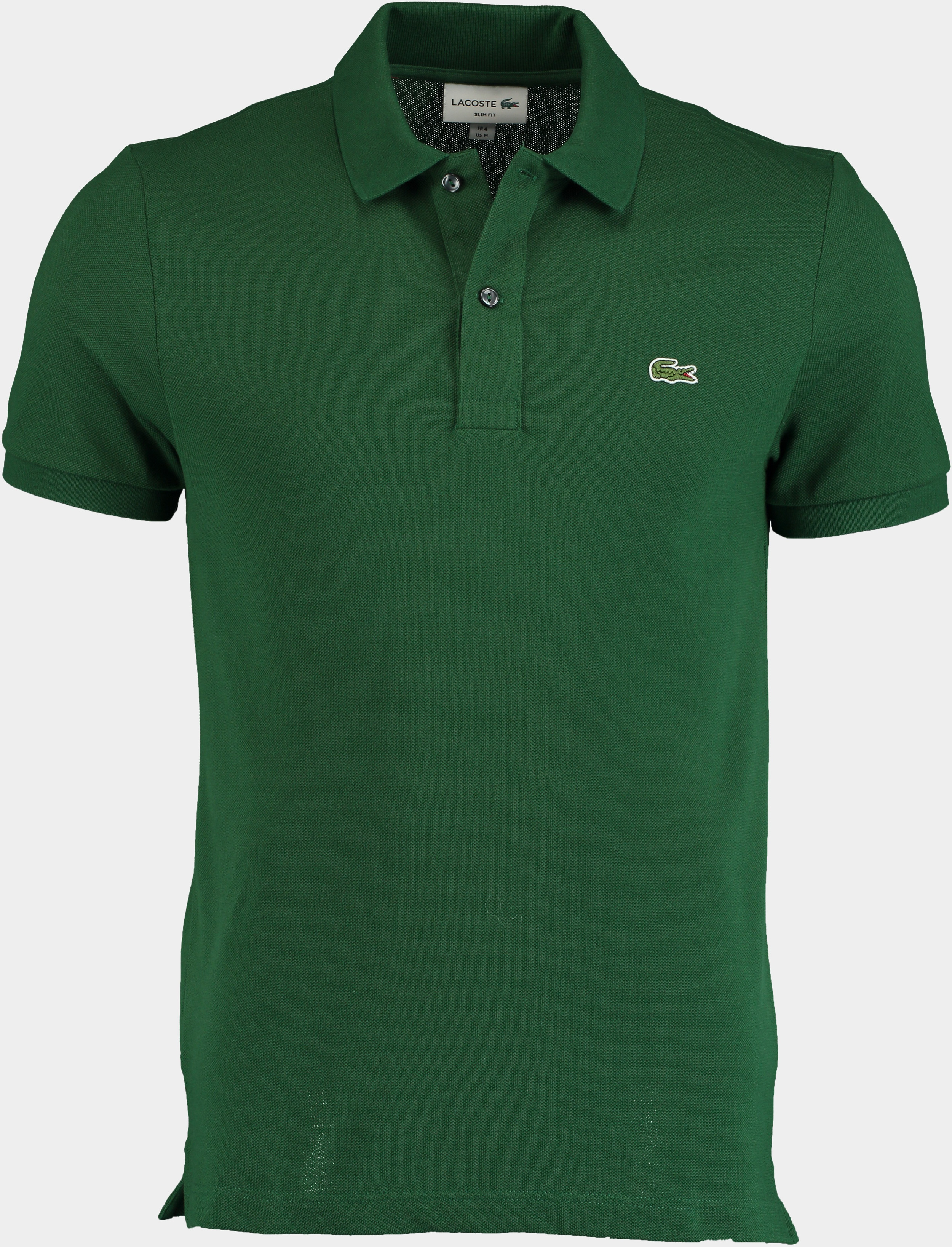 Lacoste Polo korte mouw Groen polo donkergroen slim fit PH4012/132