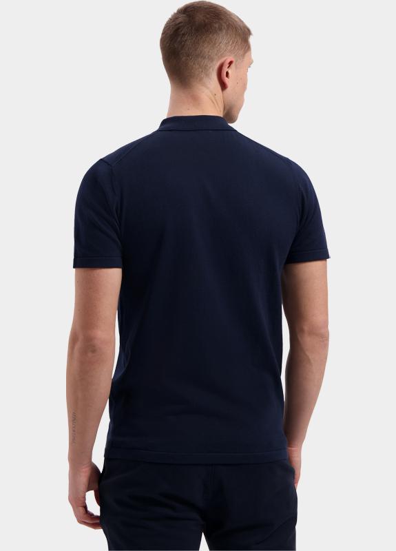 Dstrezzed Polo heren Blauw DS_Dorian Zip Polo 420062/649