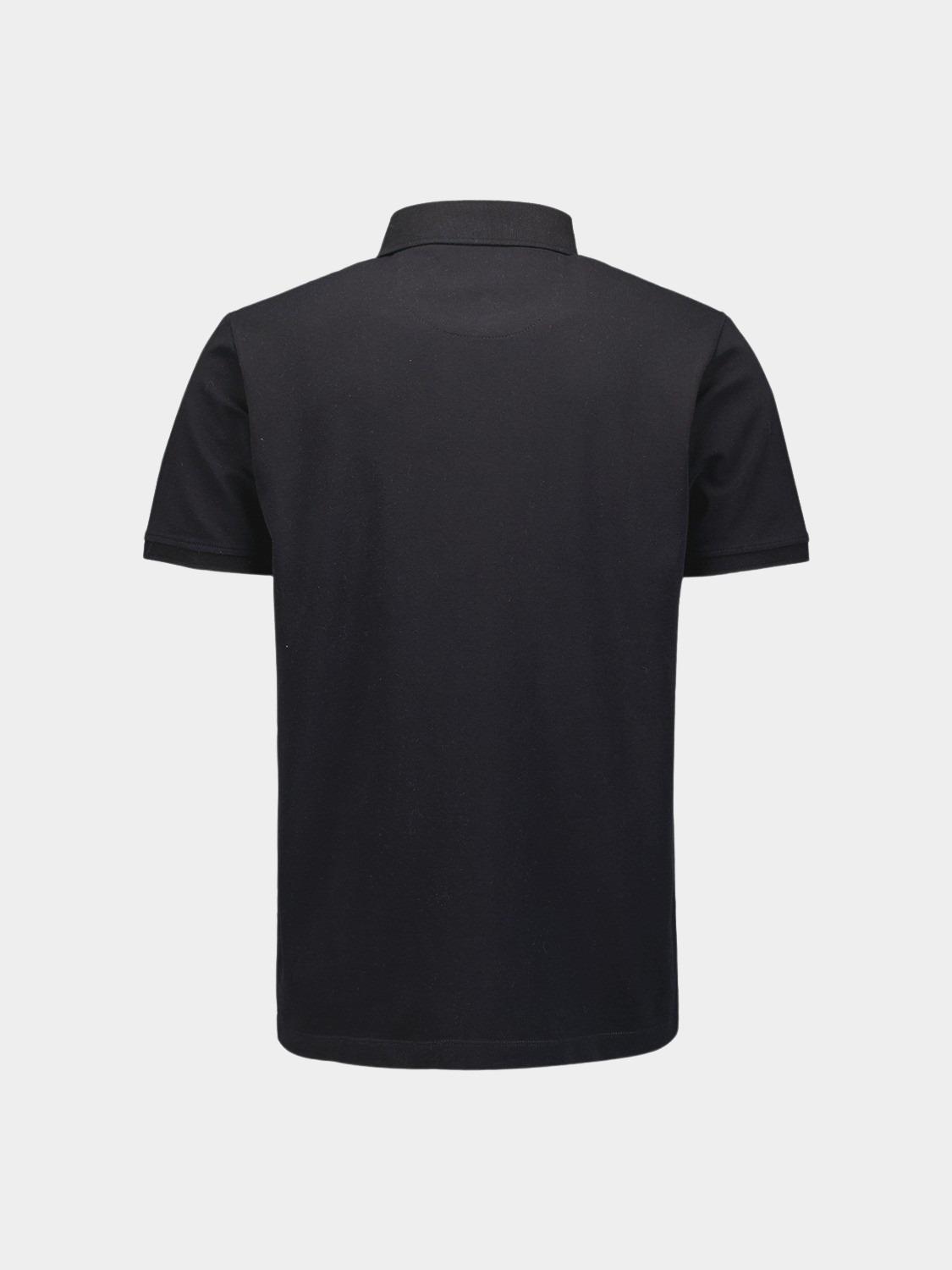 No Excess Polo korte mouw Zwart Polo Pique Garment Dyed N3801/020
