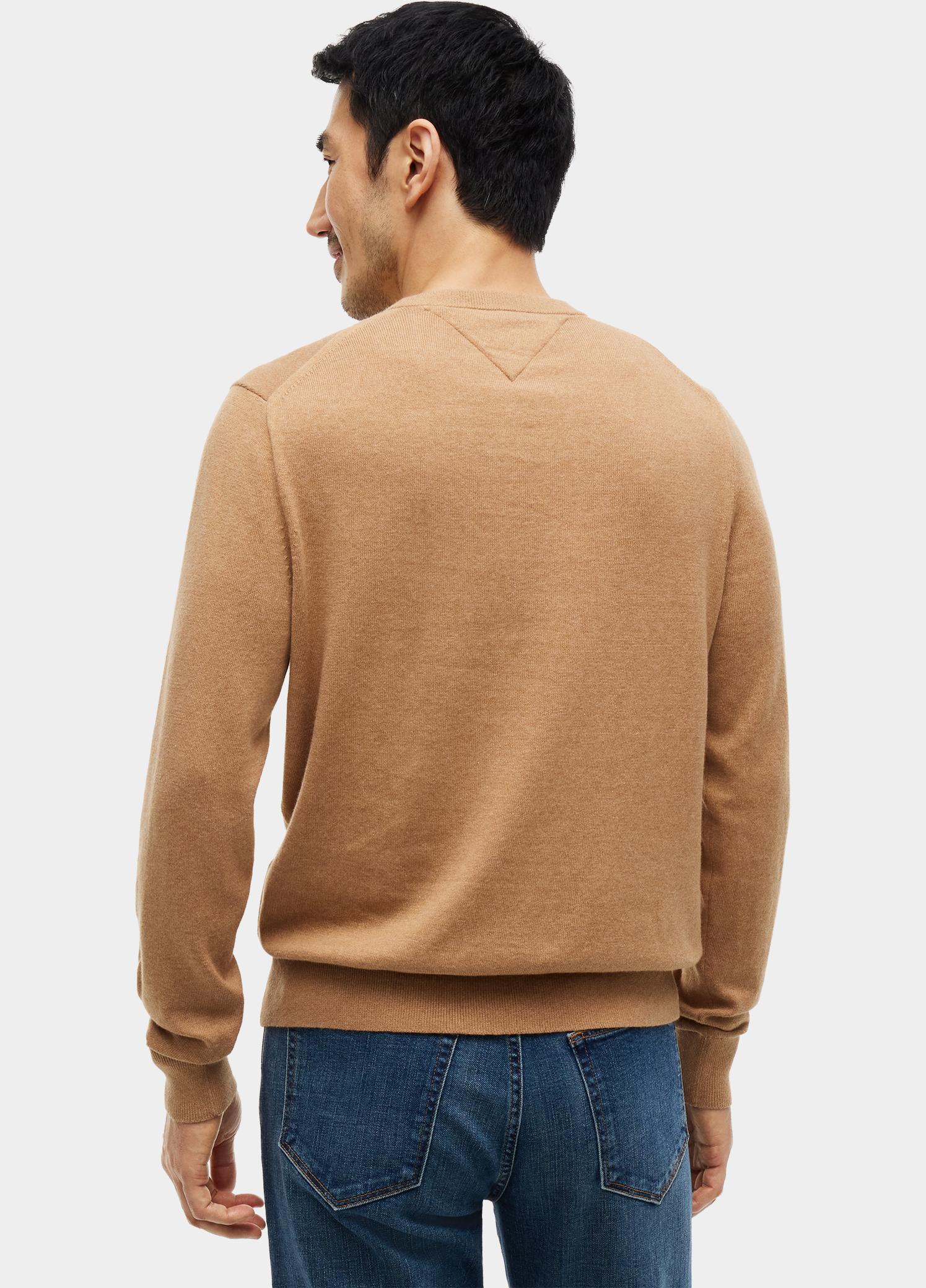Tommy Hilfiger Pullover heren Beige PIMA ORG CTN CASHMERE CREW NE MW0MW28046/A1L