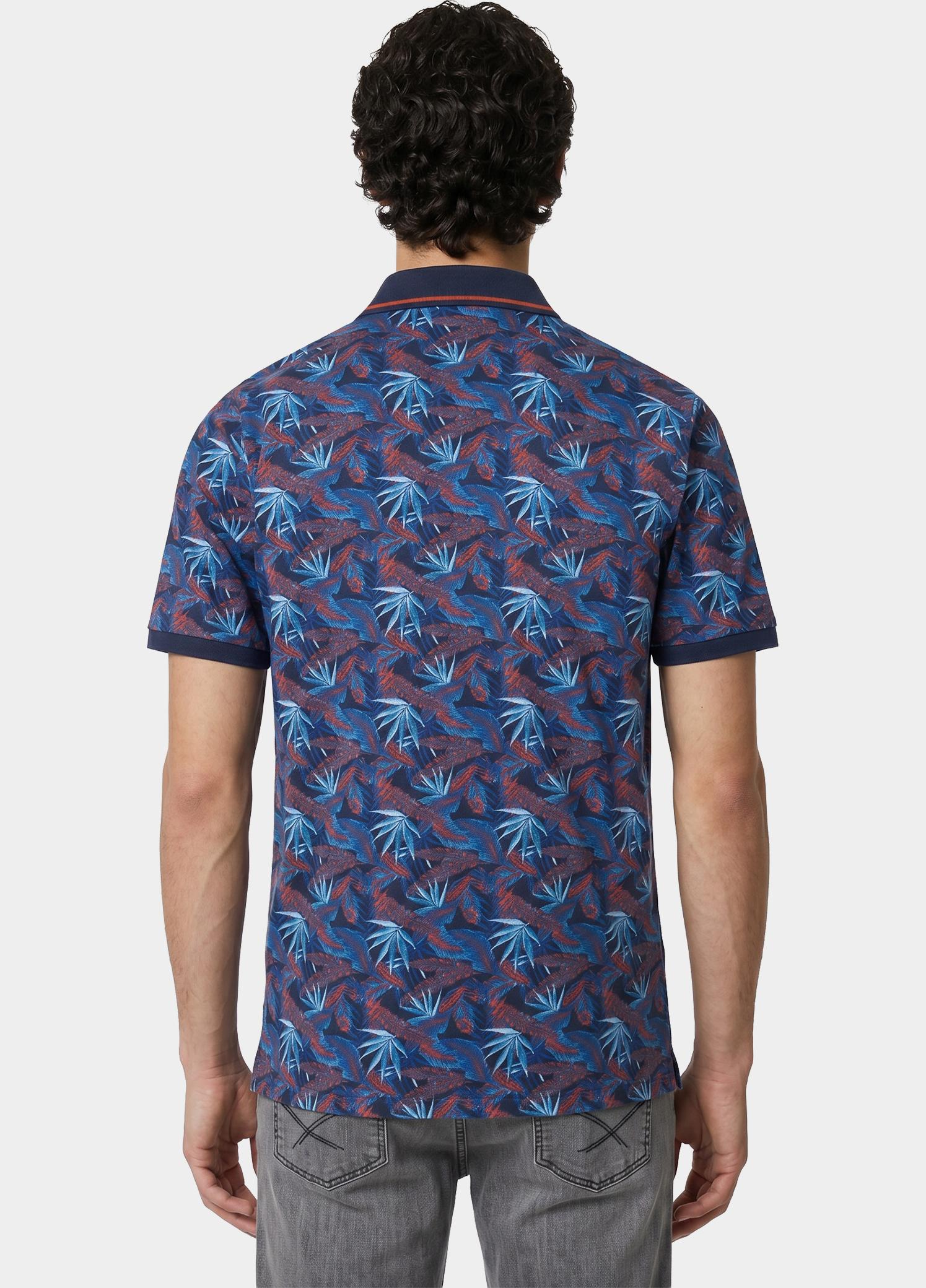 Redmond Polo heren Blauw Polo Shirt Jersey Print 251920900/100