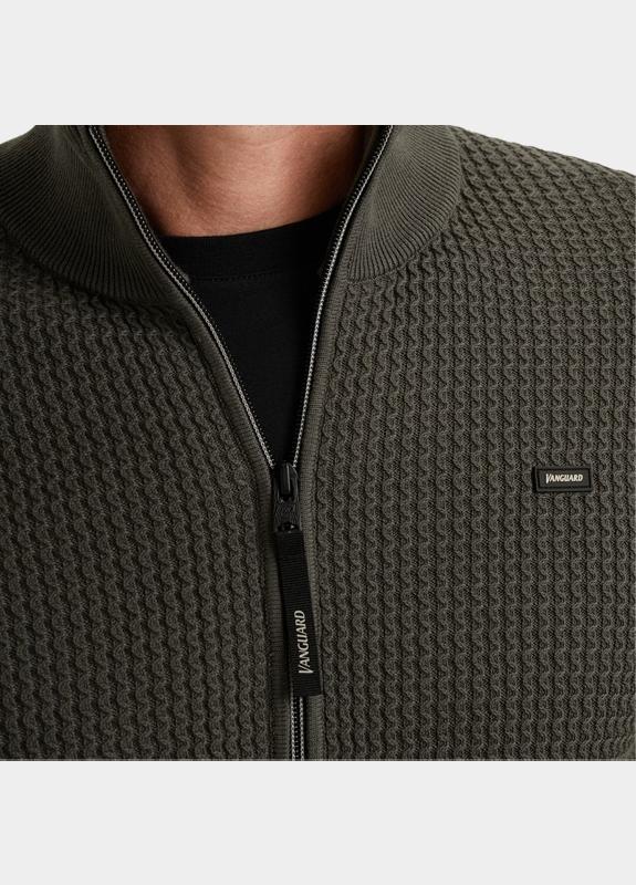 Vanguard Vest Grijs Zip jacket cotton modal VKC2511370/9161