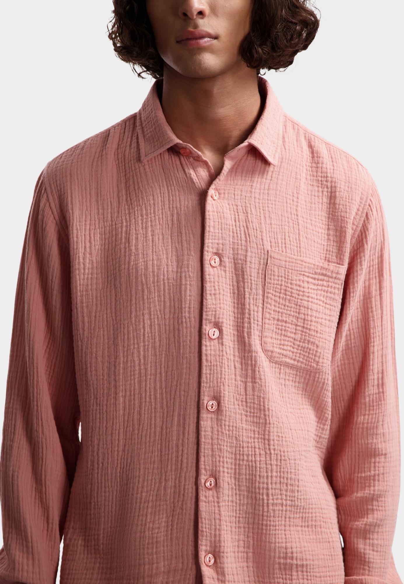 Dstrezzed Casual hemd lange mouw Roze DS_Axton Shirt 303816/454