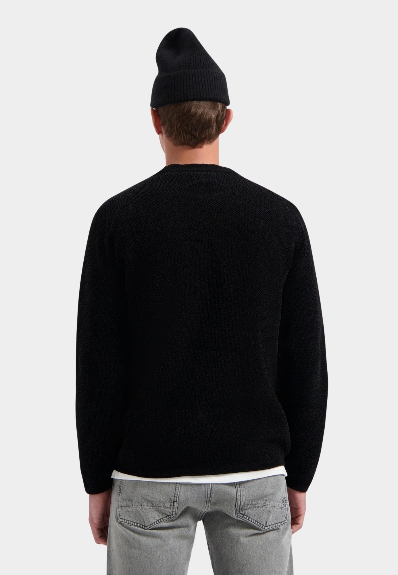 Dstrezzed Pullover Zwart Chenille knit crewneck 405722/999