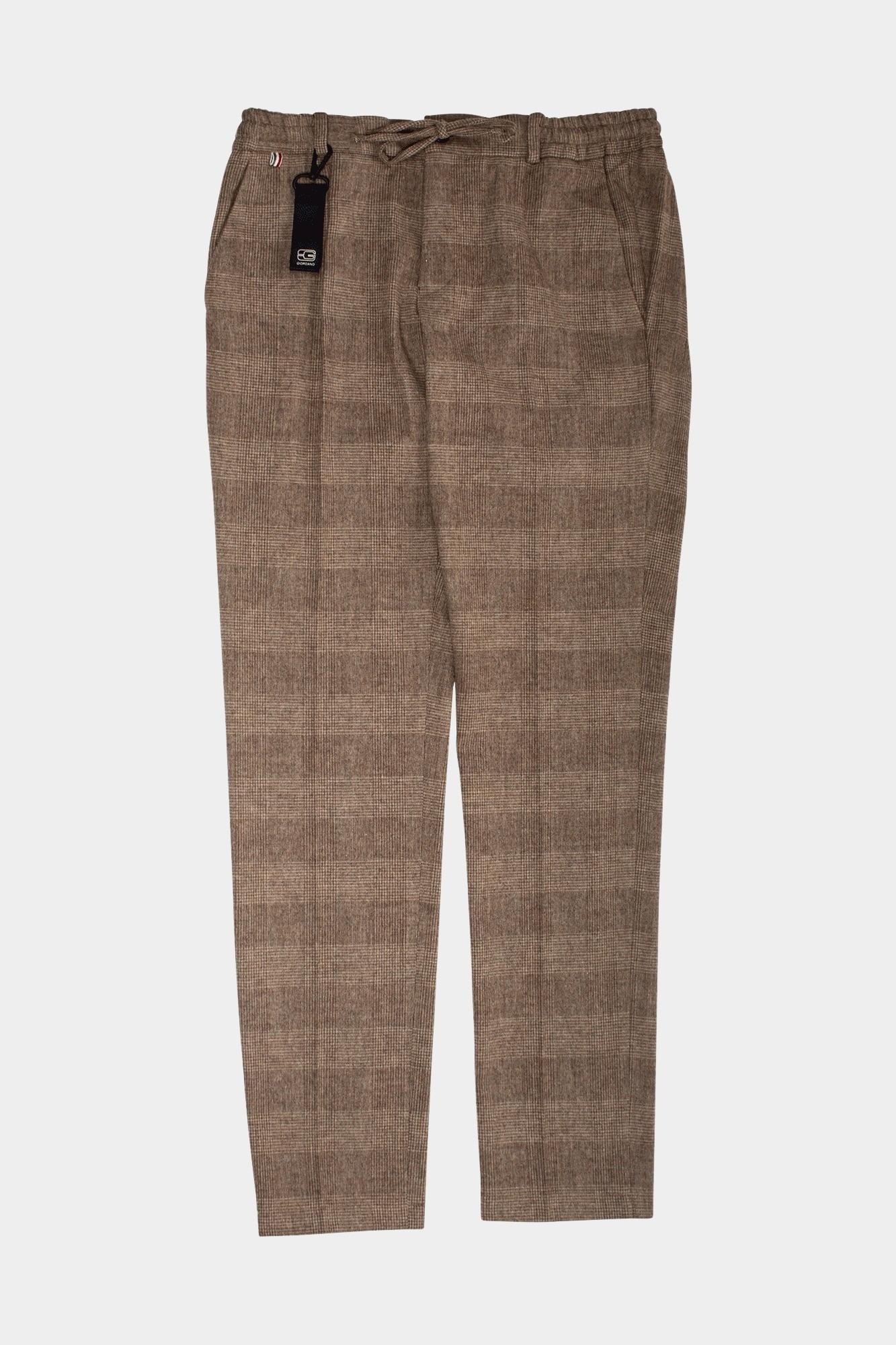 Giordano Chino Bruin Ostuni Pants Wool Check Strec 421606L/81