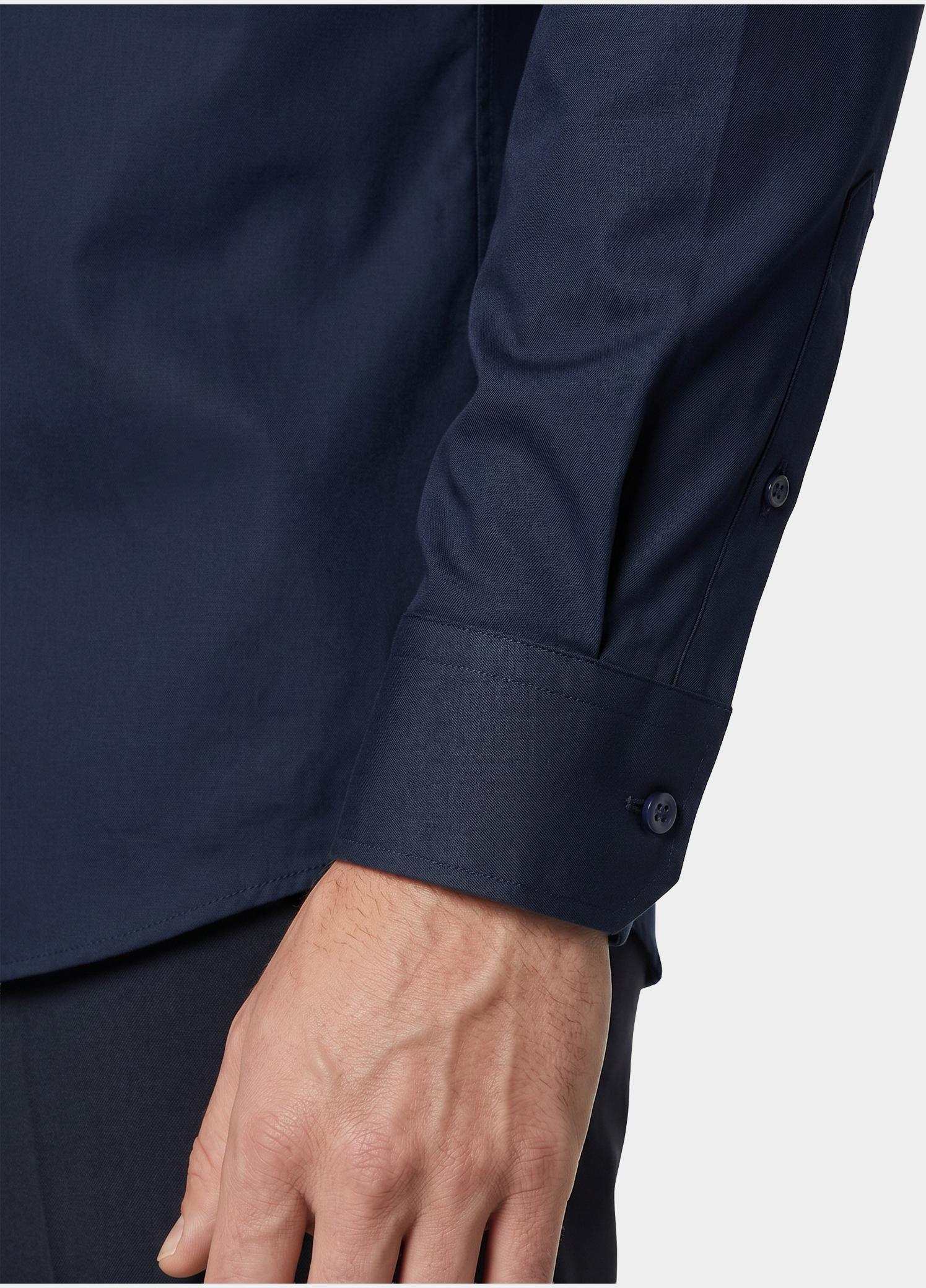 Olymp Business hemd lange mouw Blauw extra slim fit van jersey 250374/18