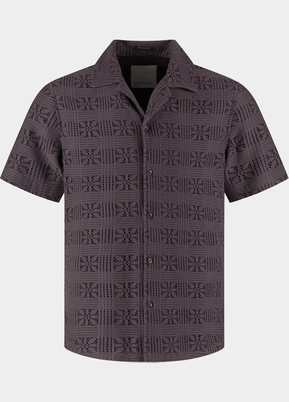 Dstrezzed Casual hemd korte mouw Paars Luca Resort Shirt 311519/463