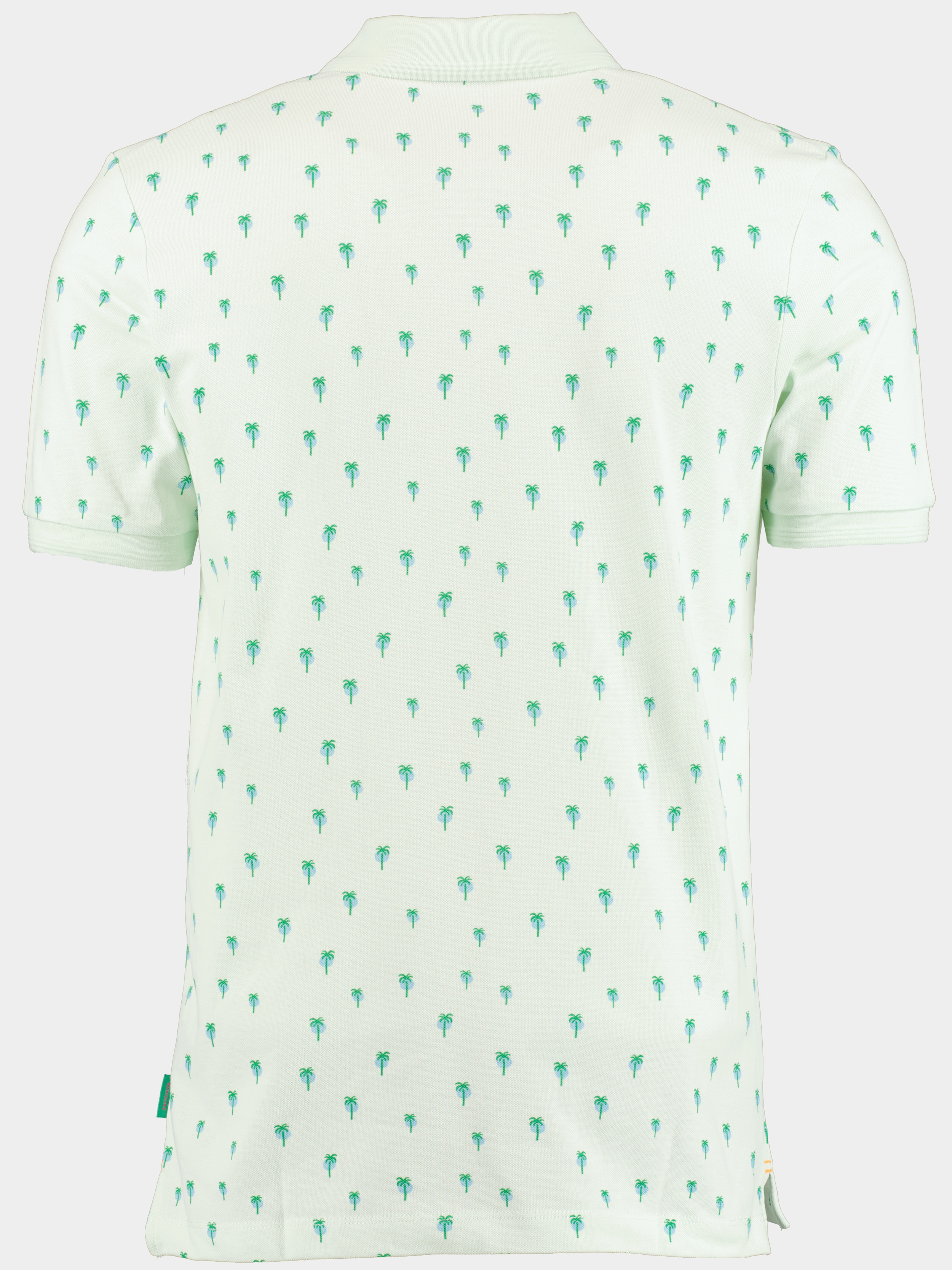 Scotch & Soda Polo korte mouw Groen Mini palm print polo 171718/0108