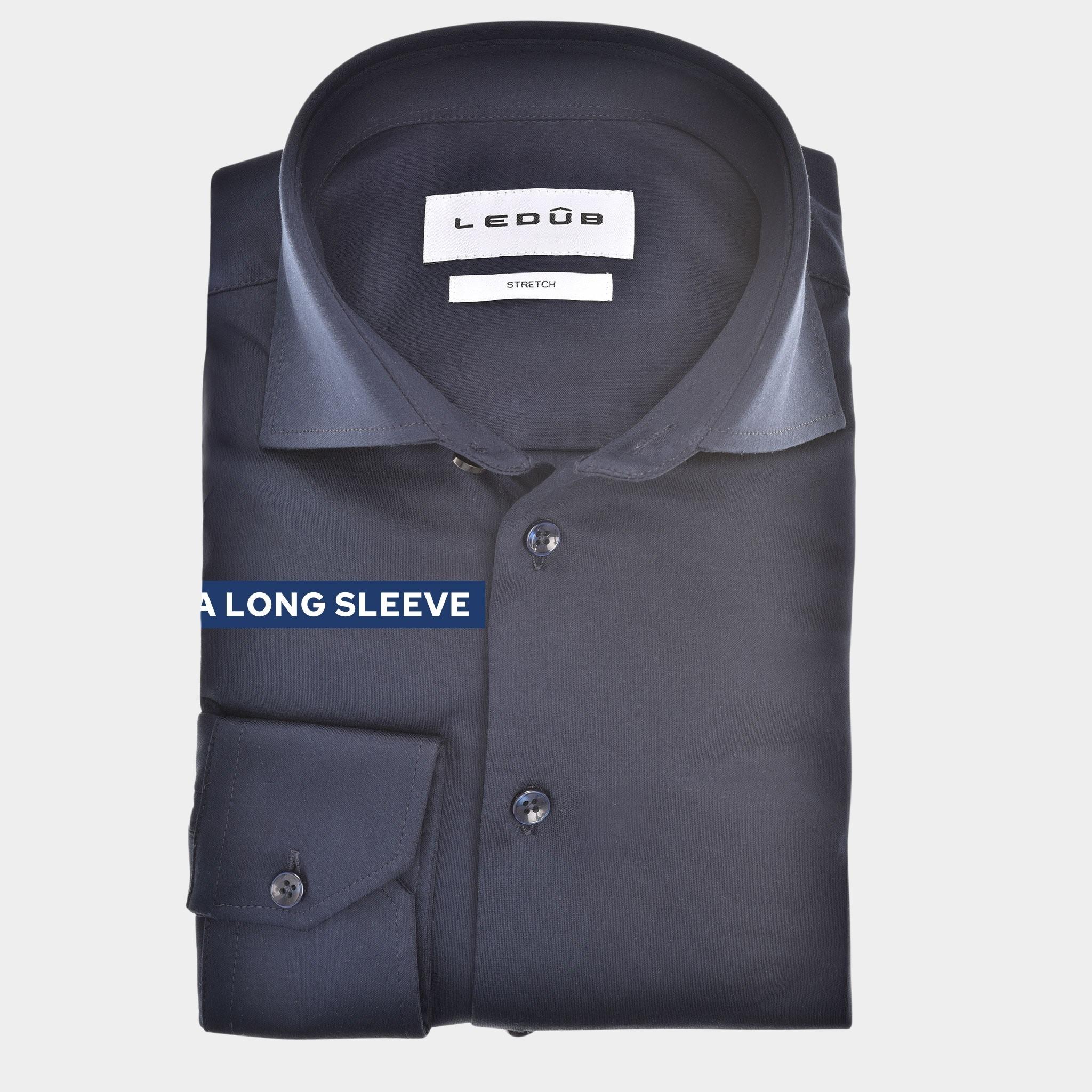 Ledub Overhemd extra lange mouw Blauw  0143002/180-000-000