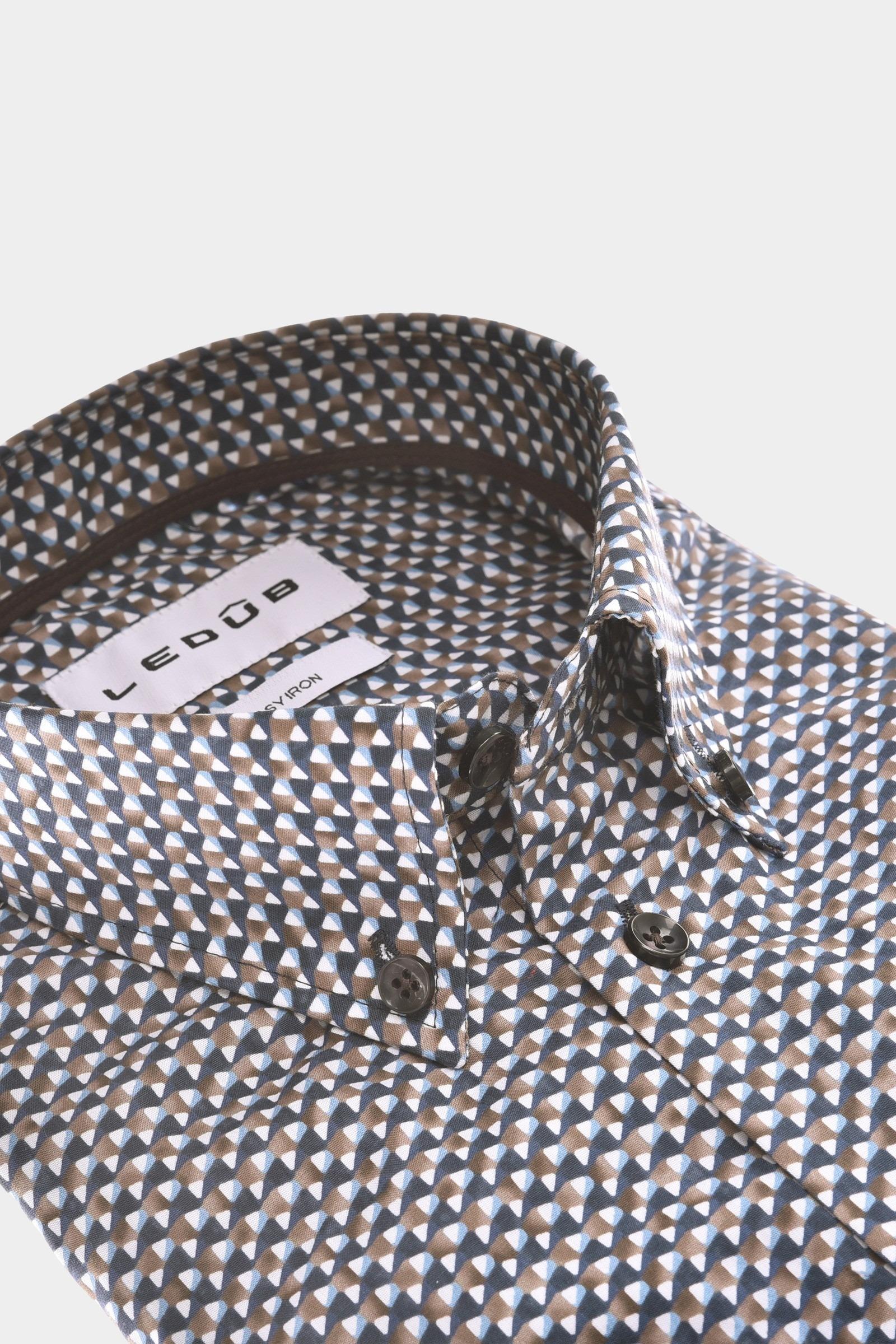 Ledub Business hemd lange mouw Blauw MFN5 0143108/196-680-000