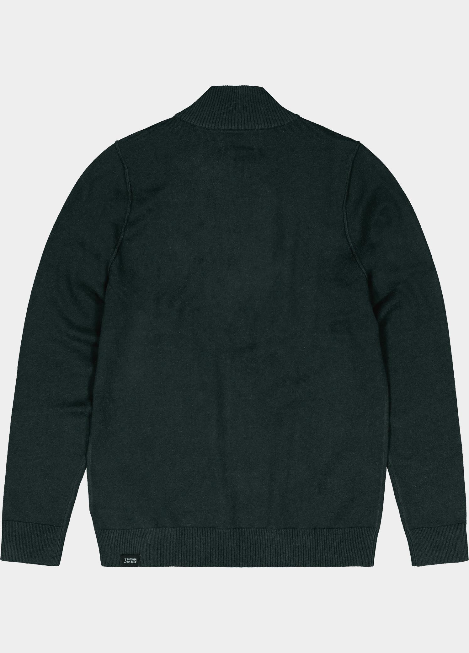 Butcher of Blue Half Zip Groen Clifden M2626100/754