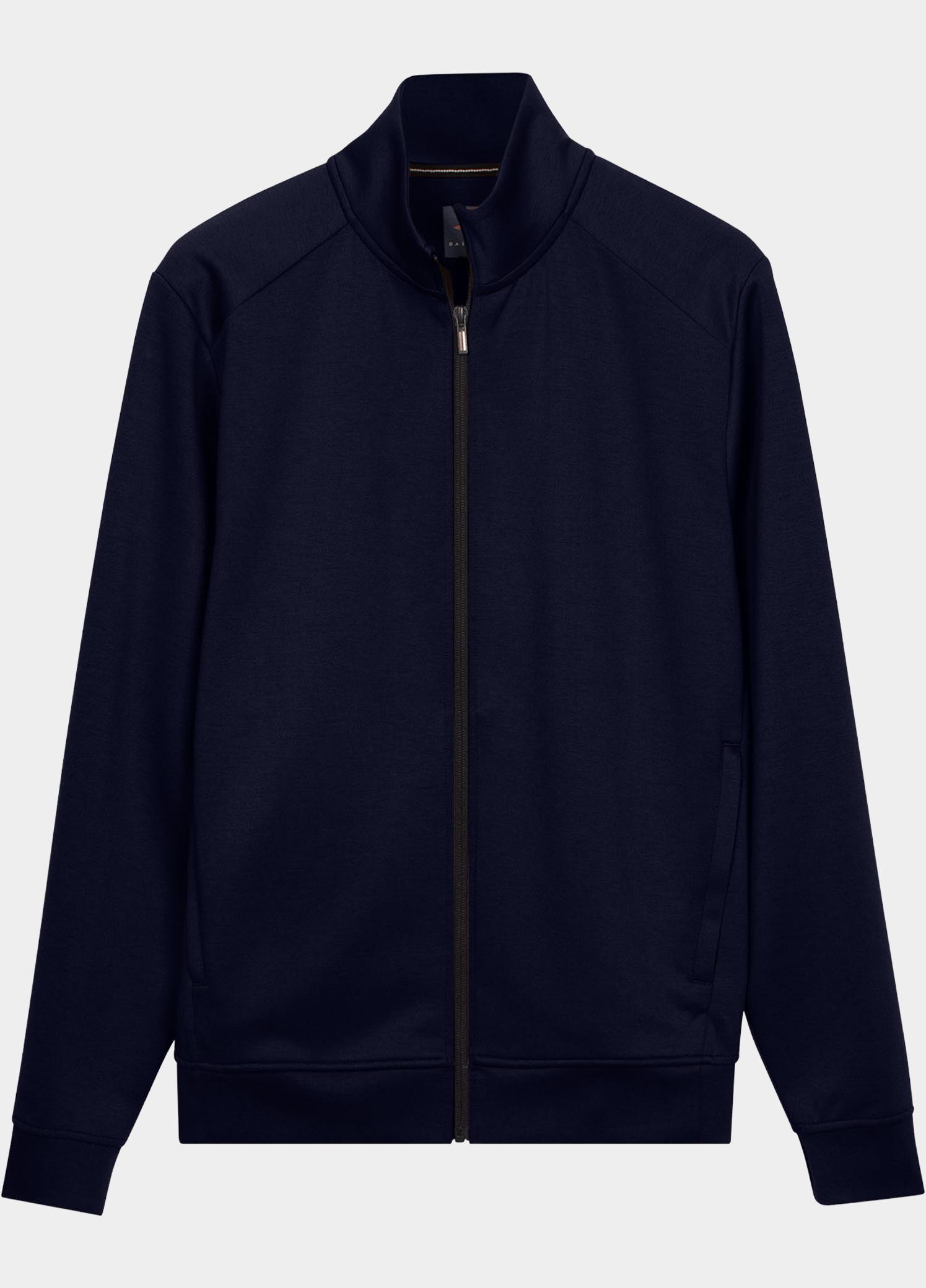 Baileys Vest heren Blauw Cardigan Zip 622290/60