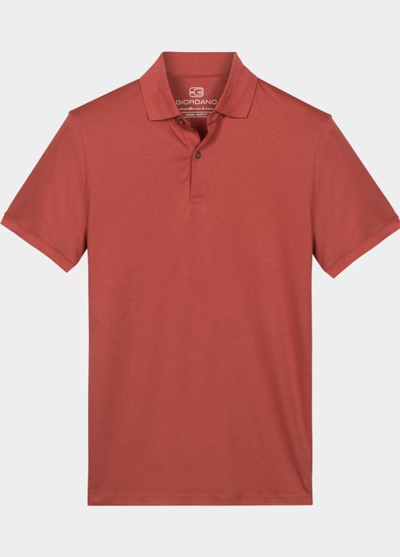 Giordano Polo heren Rood Lino Short Sleeve Polo Liquid 616578/30