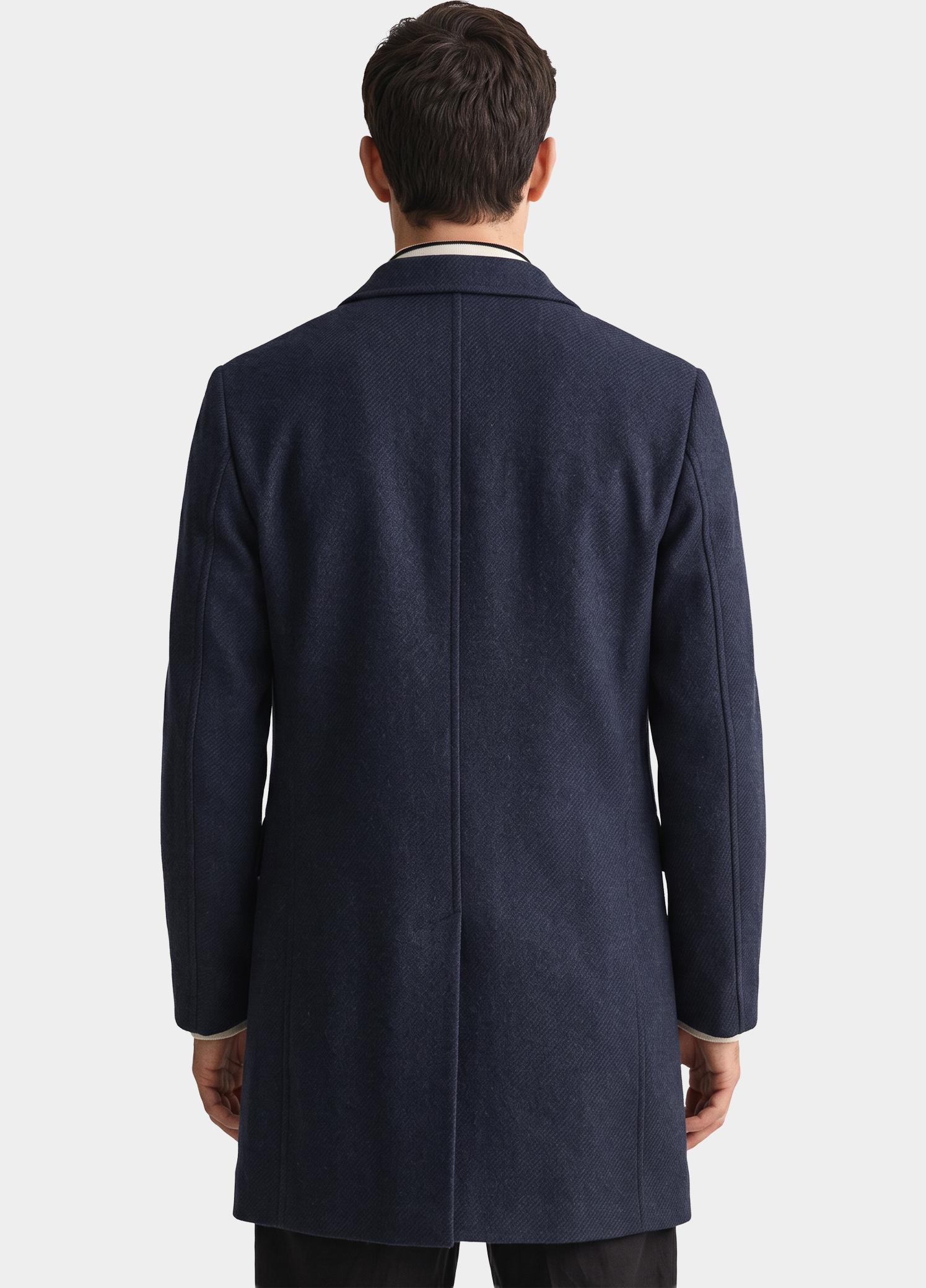 Scotland Blue Wollen Jas Blauw Quinsy Coat SPE26301QU83SB/4001