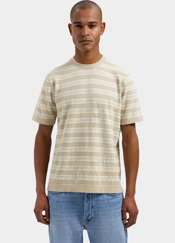 Dstrezzed Polo korte mouw Beige Nereo Tee 421004-SS26/251