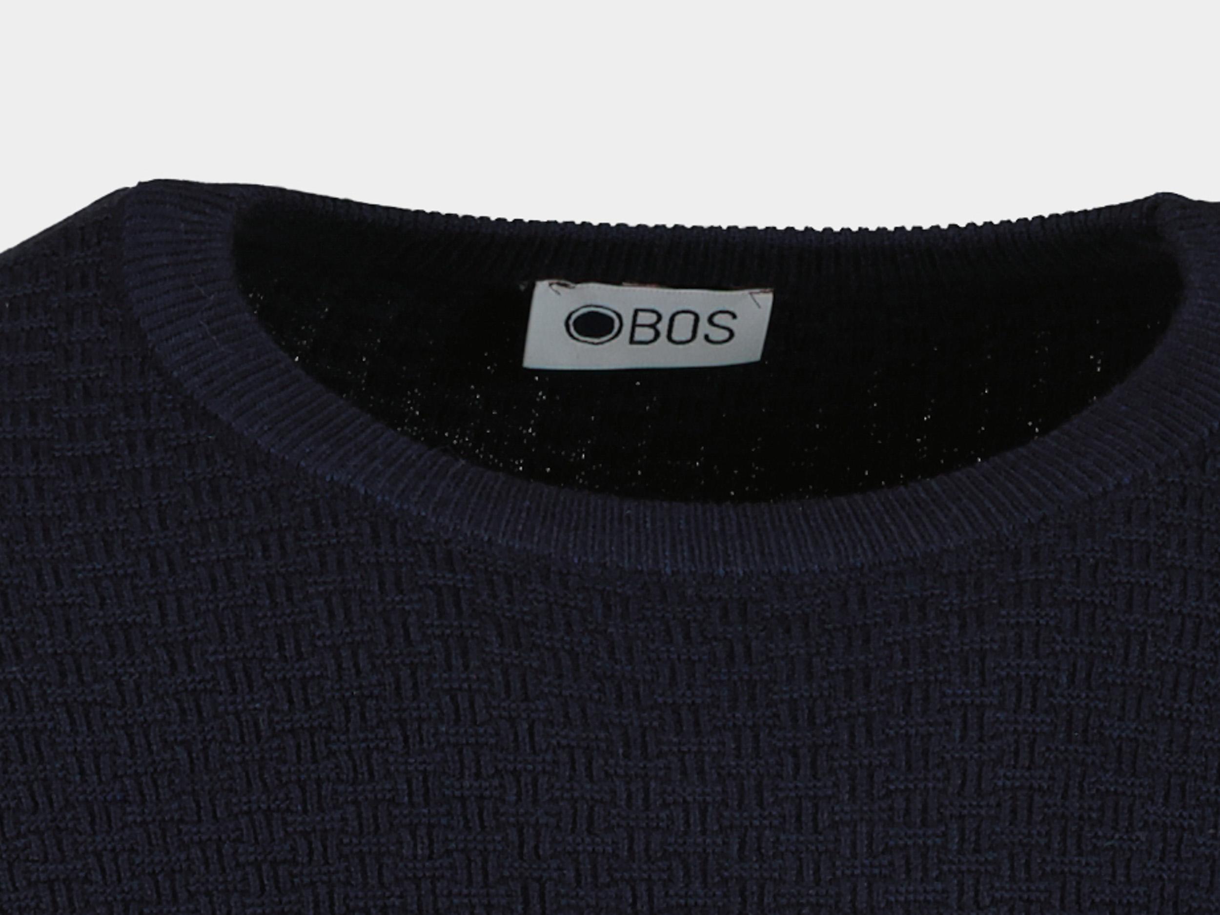 Bos Bright Blue Pullover Blauw Paricollo 8051223/43H