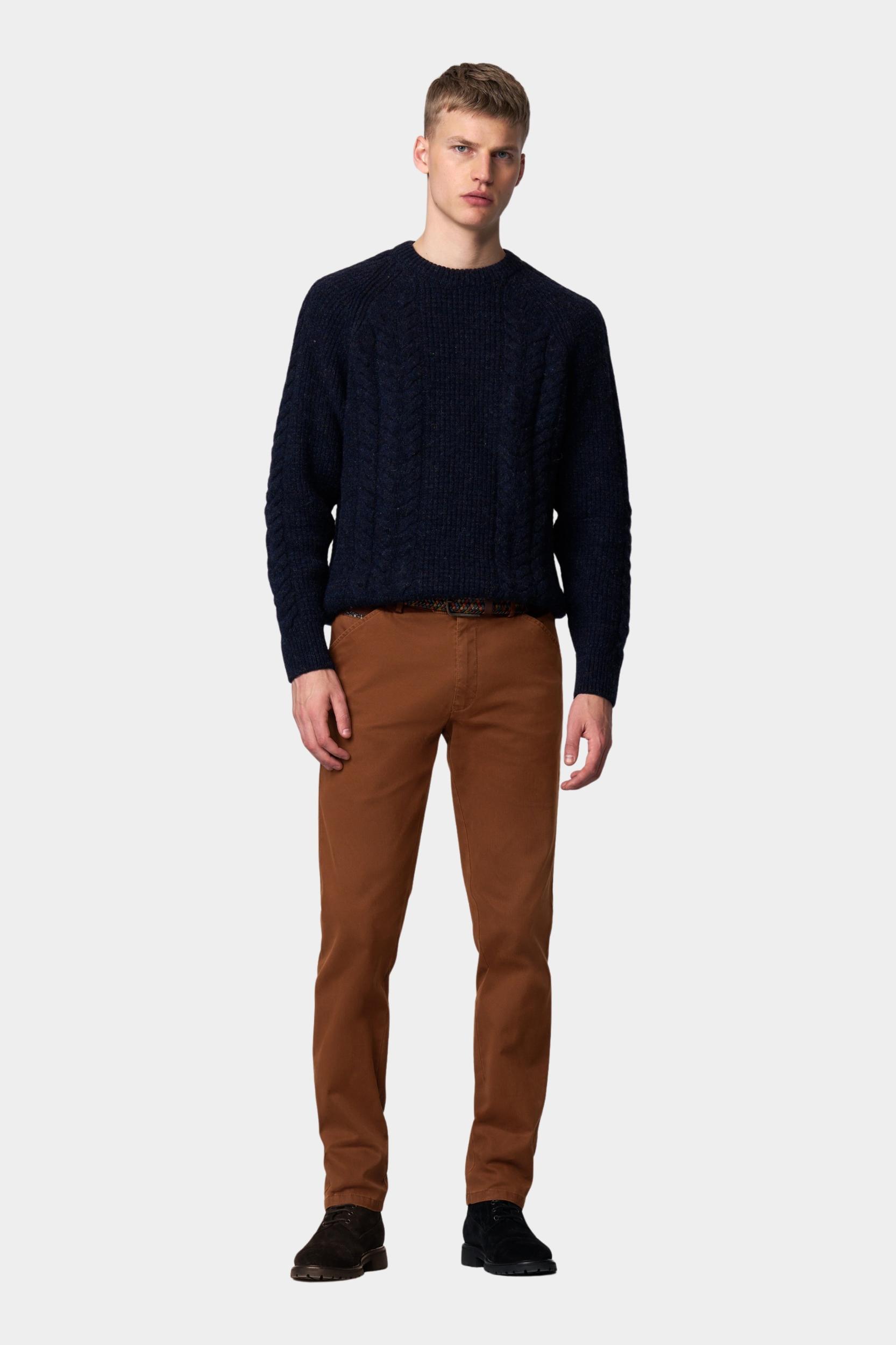 Meyer Katoenen Broek Bruin CHICAGO Art.2-5615 3322561500/48