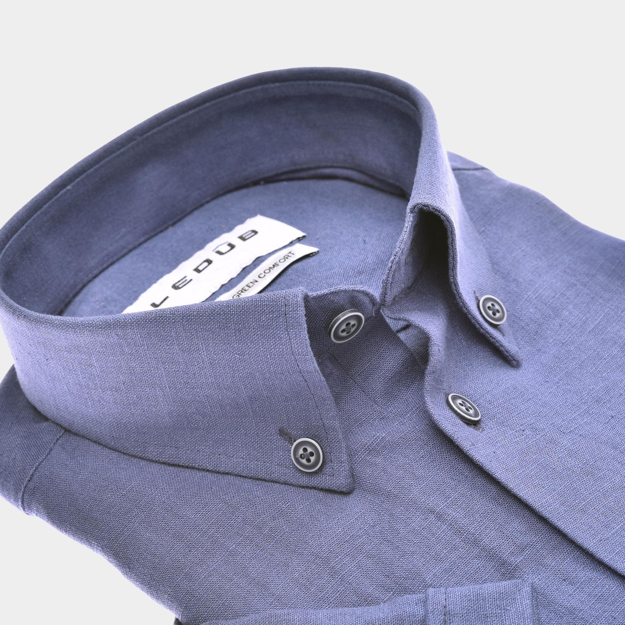 Ledub Business hemd korte mouw Blauw  0142920/150-000-000