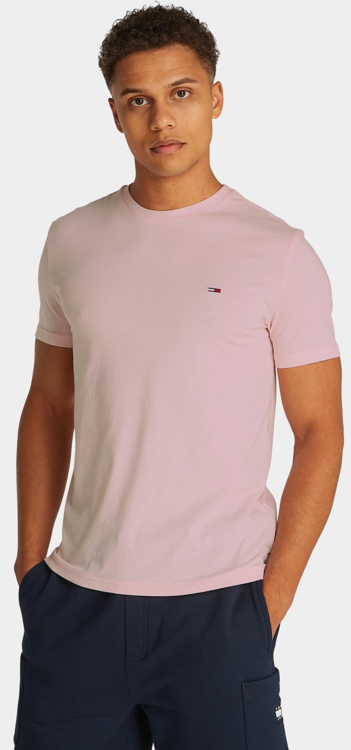 Tommy Jeans T-shirt korte mouw Roze TJM XSLIM JASPE HTR TEE EXT DM0DM20363/TH3