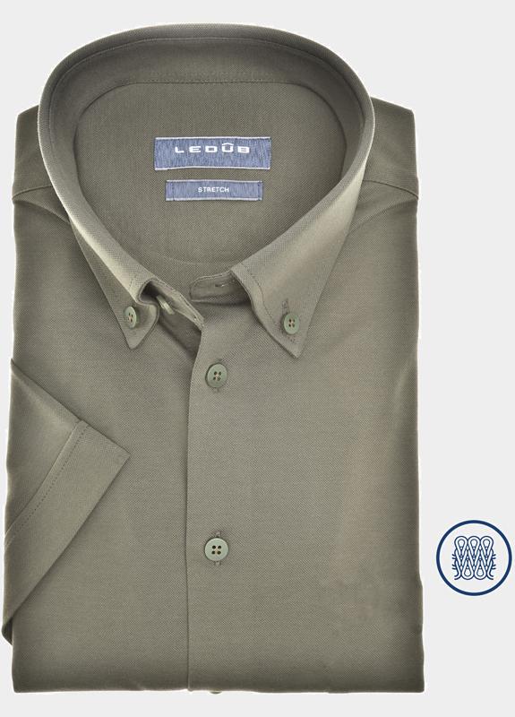 Ledub Business hemd korte mouw Groen  0142349/585-000-000