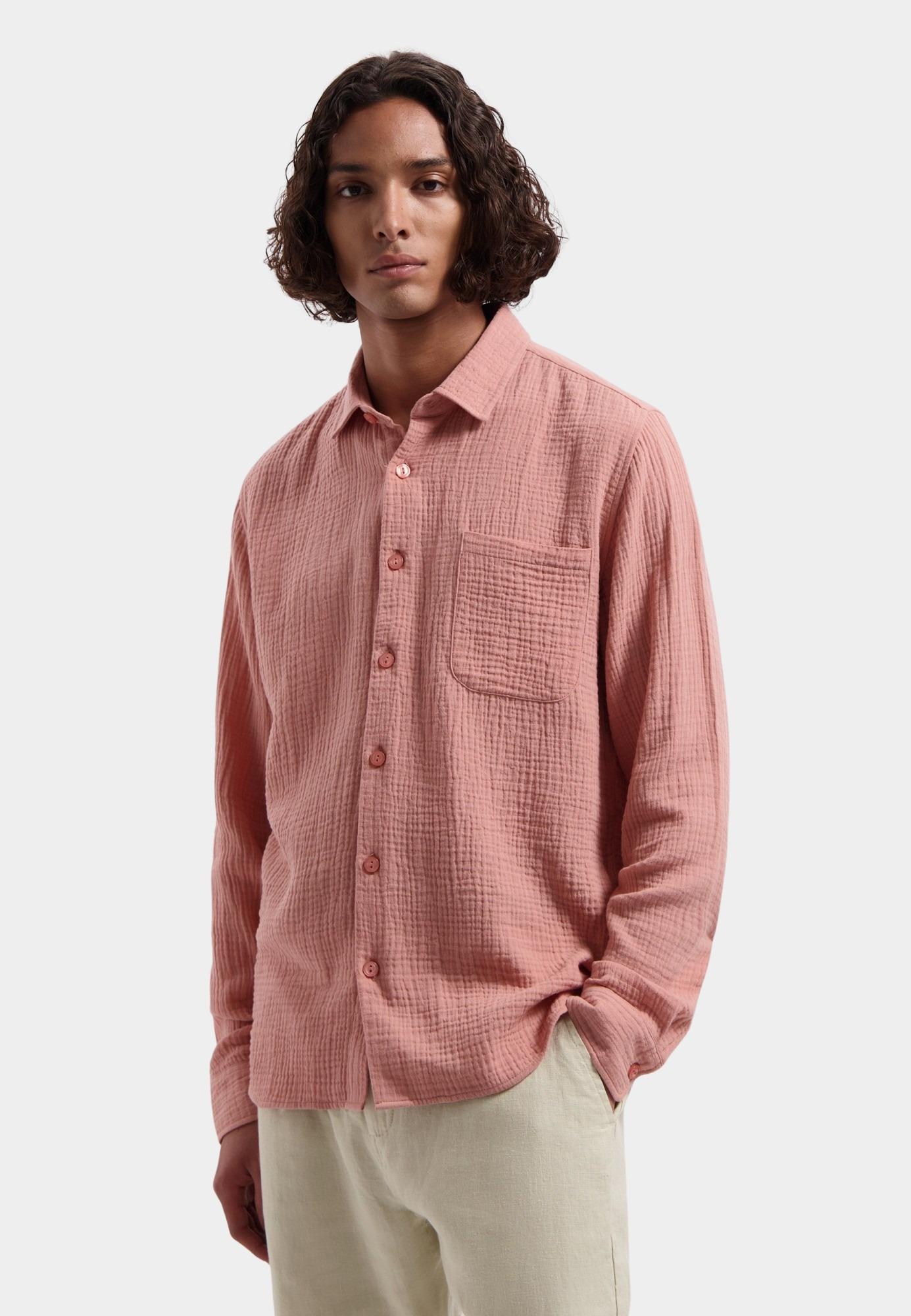Dstrezzed Casual hemd lange mouw Roze DS_Axton Shirt 303816/454