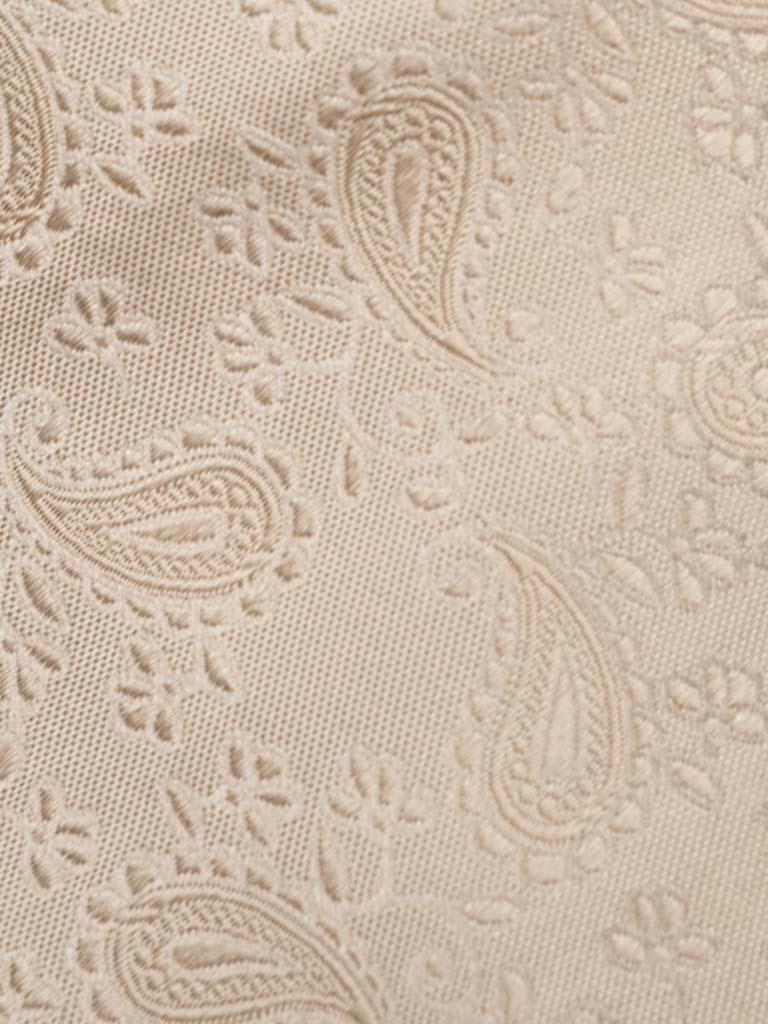 Michaelis Stropdas Beige TIE SILK WOVEN  OFF WHITE PMPA1G091B/