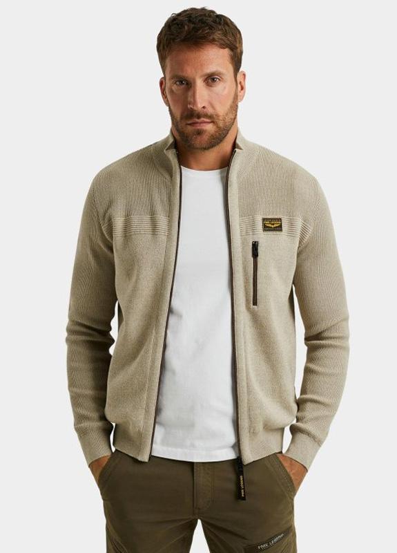 PME Legend Vest Beige Zip jacket cotton double face PKC2509368/8011
