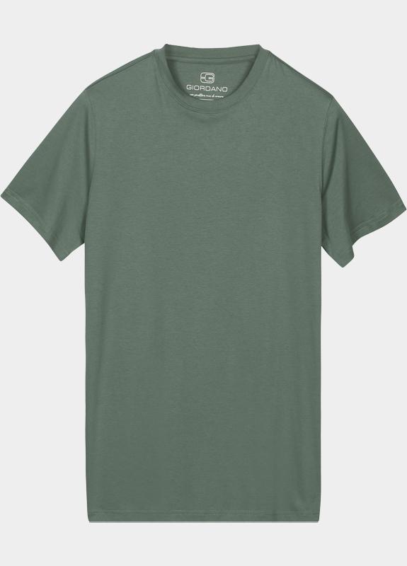 Giordano T-shirt heren Groen Luca T-shirt Liquid Cotton - 615078/70
