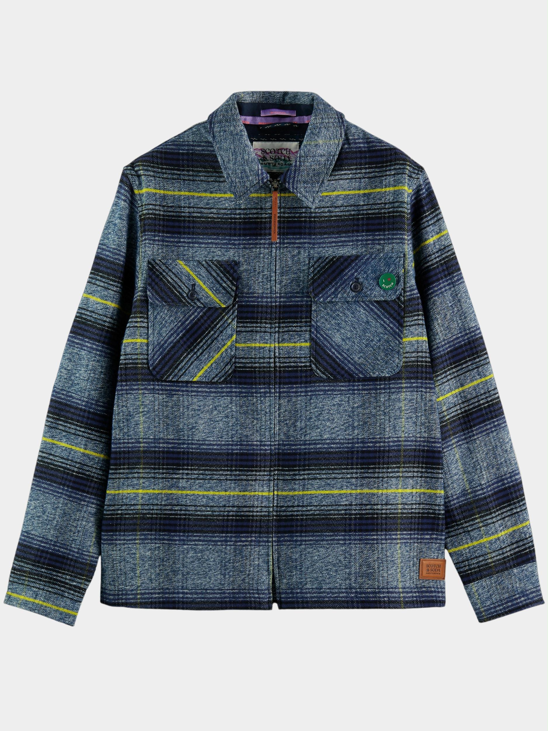 Scotch & Soda Zomerjack Multi Checked shirt jacket 167204/0218