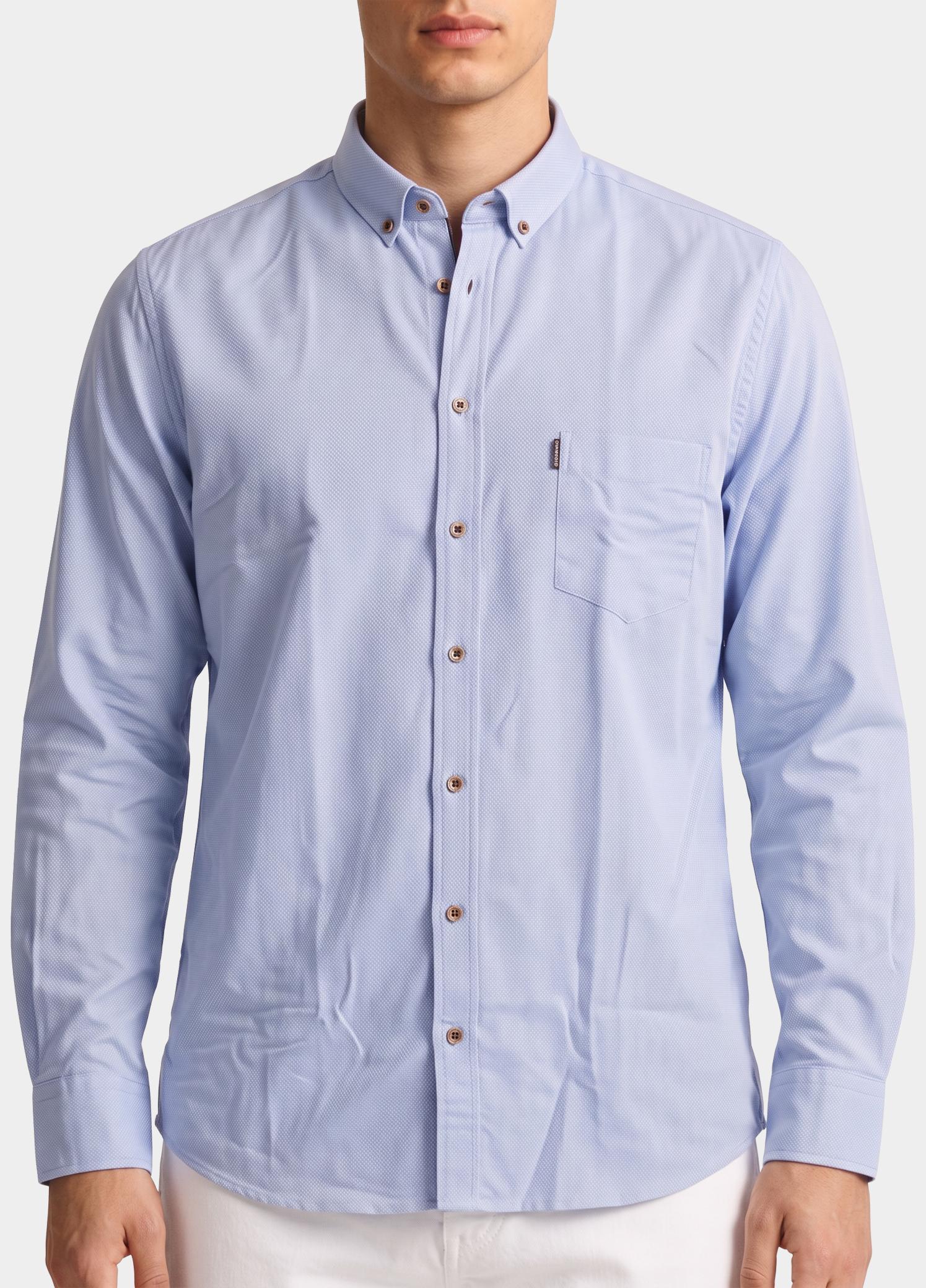 Giordano Overhemd heren Blauw Dino Oxford 627003/61