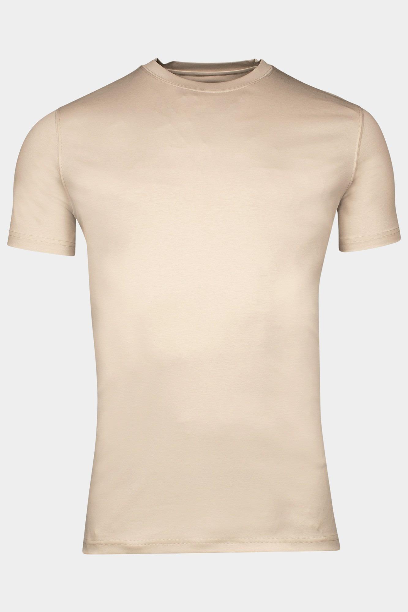 Giordano T-shirt korte mouw Beige Luca short sleeve tee Liquid 515078/82