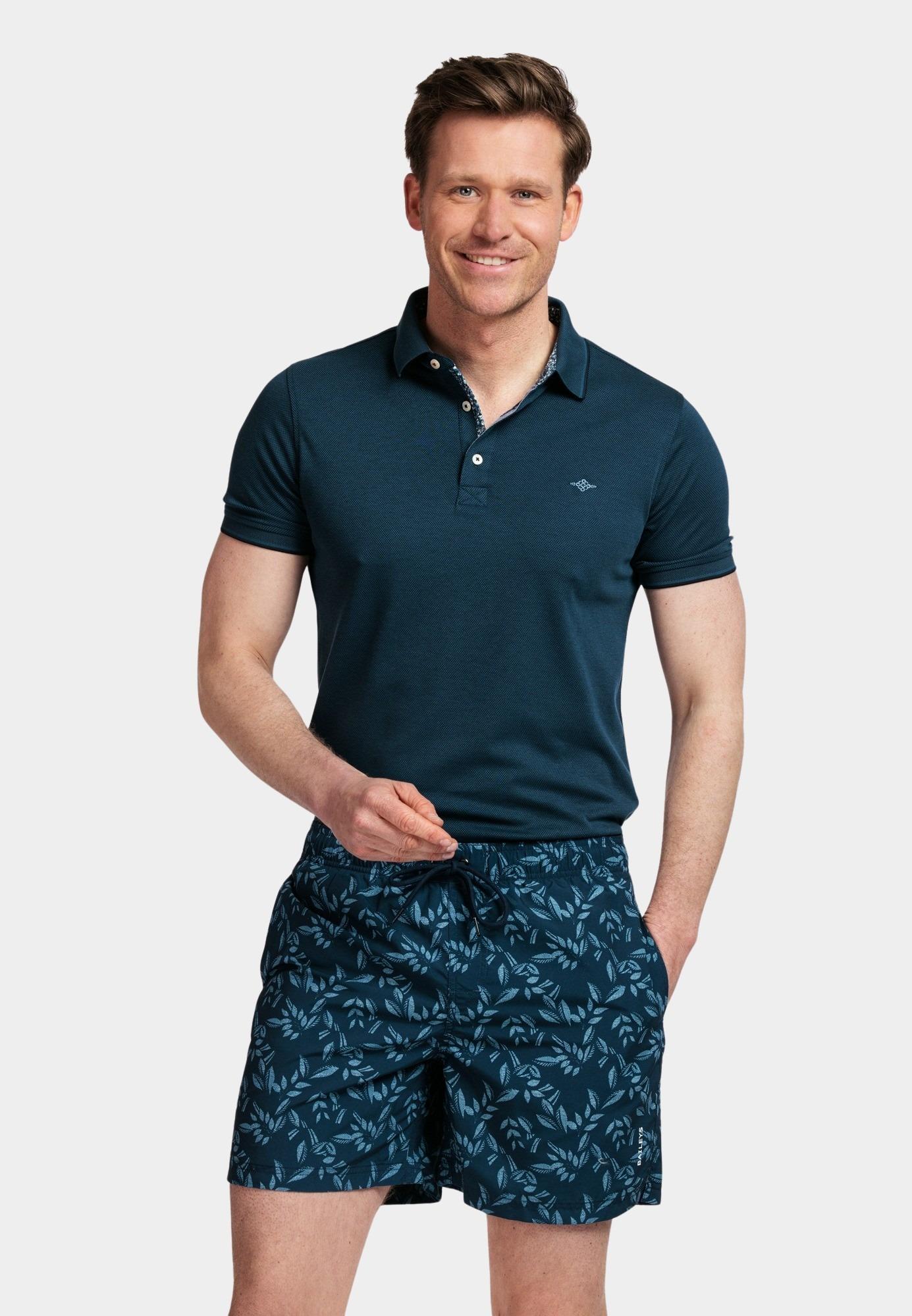 Baileys Zwembroek Blauw Swimshort allover printed "2- 411006/69