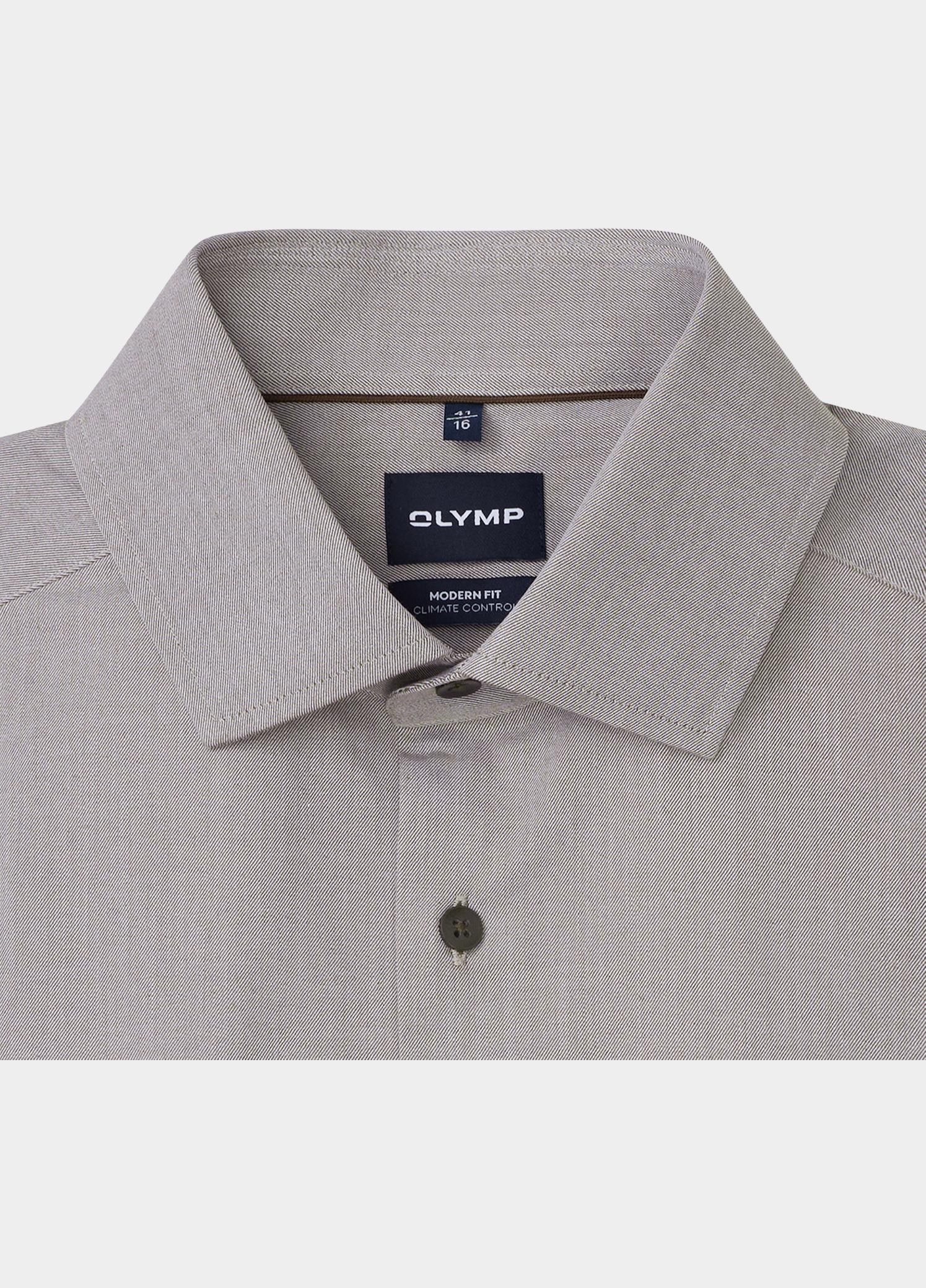 Olymp Zakelijk overhemd heren Bruin Luxor CC mf D.2115 o.T. 123024/24