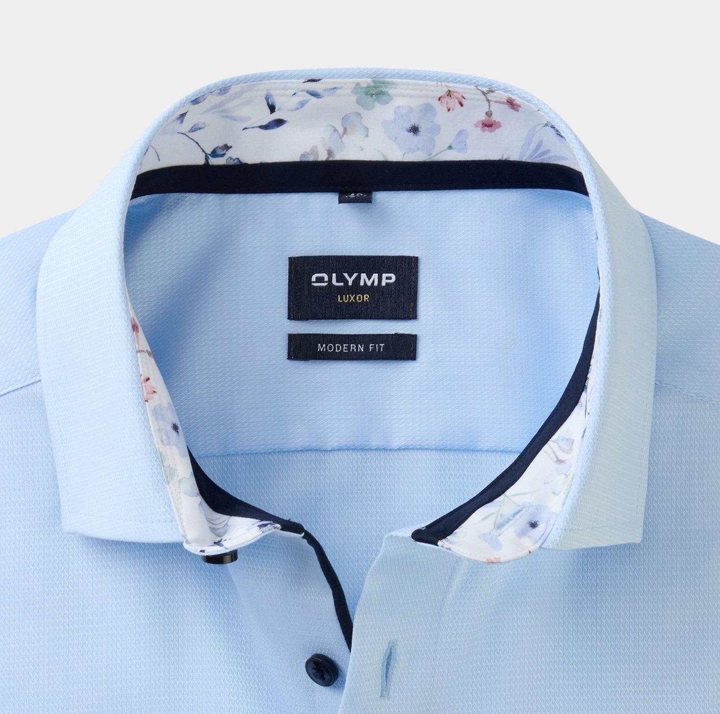 Olymp Overhemd extra lange mouw Blauw Luxor 120679/11