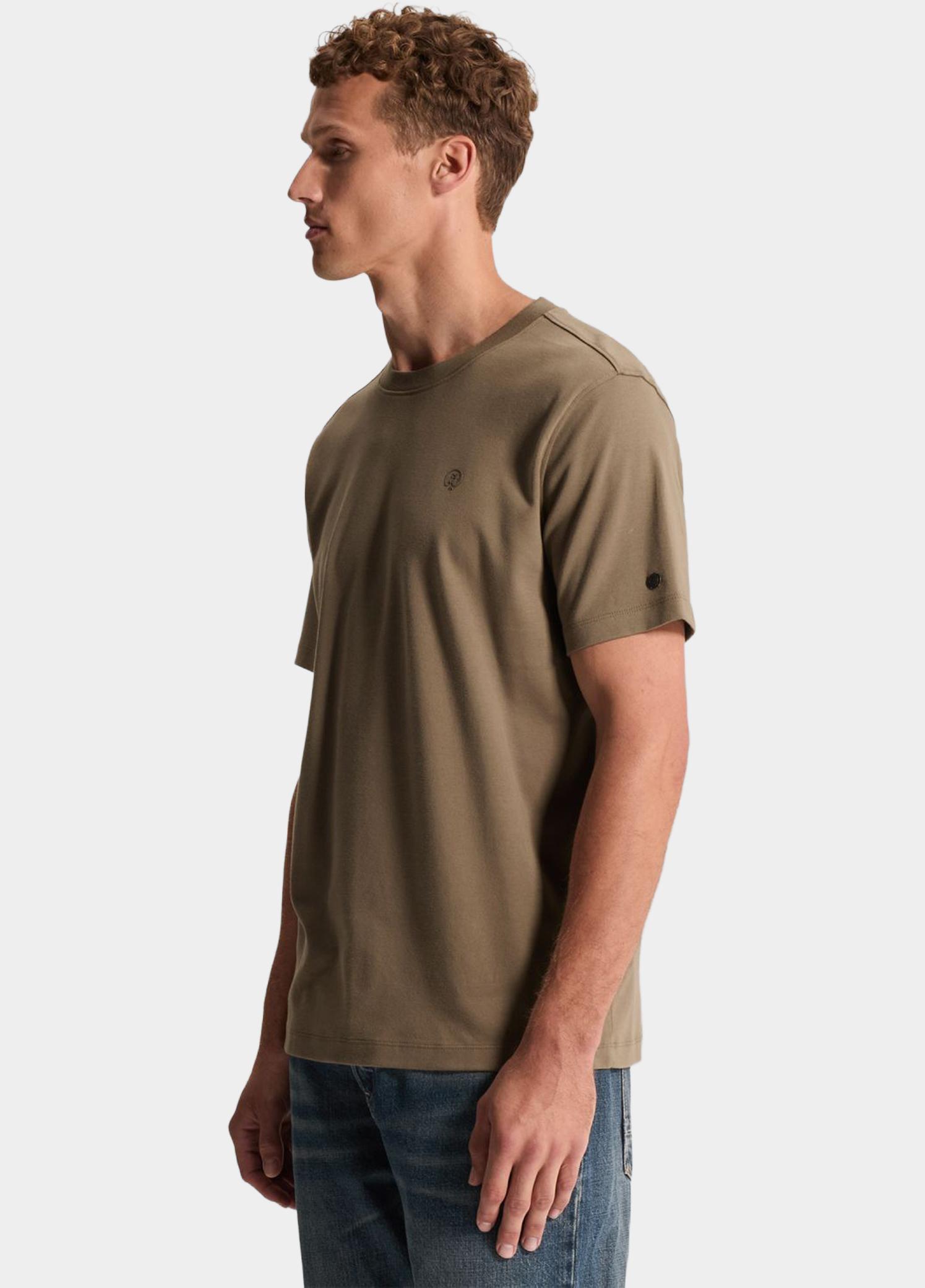 Cast Iron T-shirt heren Bruin Short sleeve r-neck regular f CTSS2609560/8026
