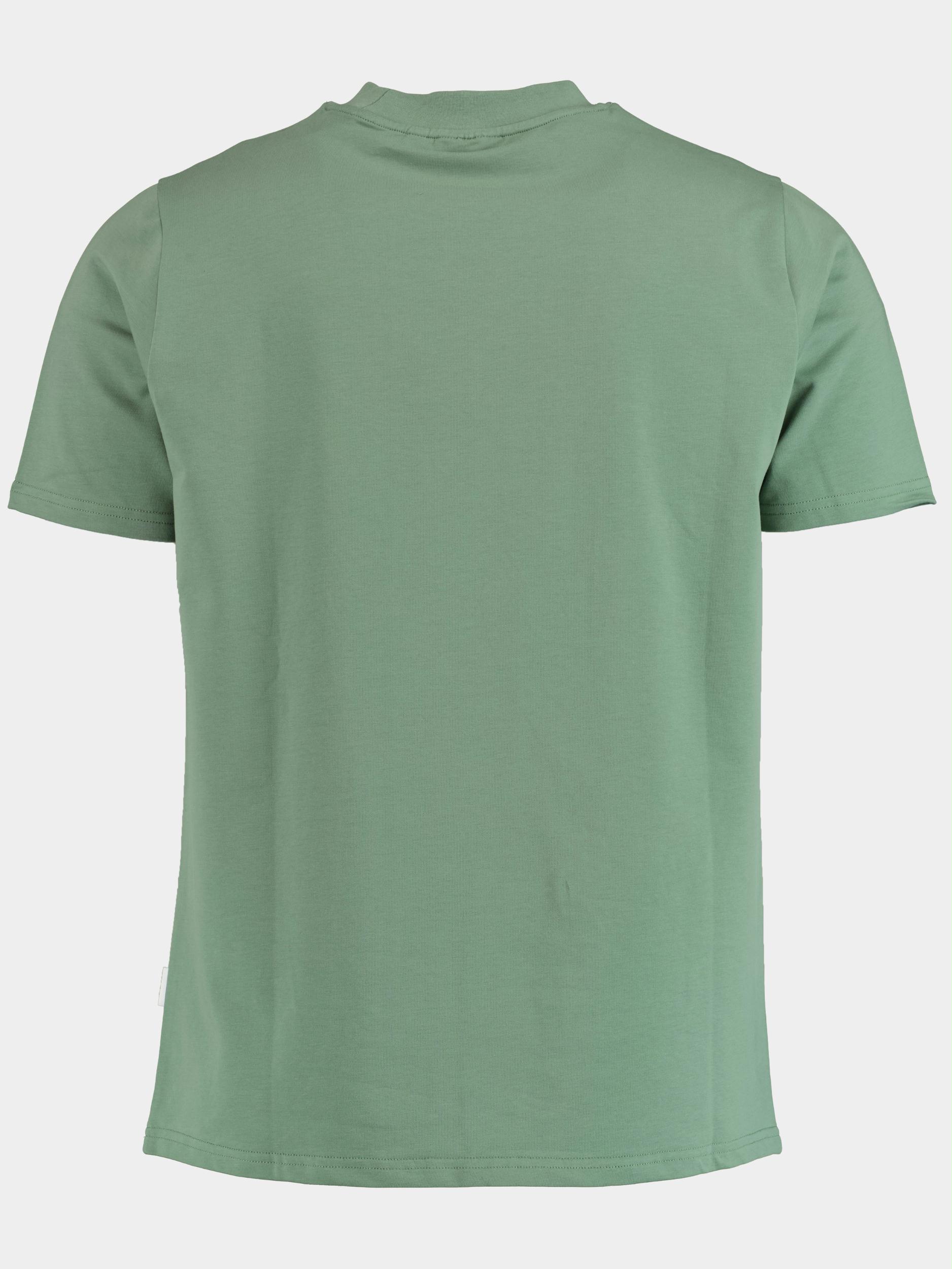 Supply & Co. T-shirt korte mouw Groen Basic Tee Chest Logo 22108BA51/903 dusty green