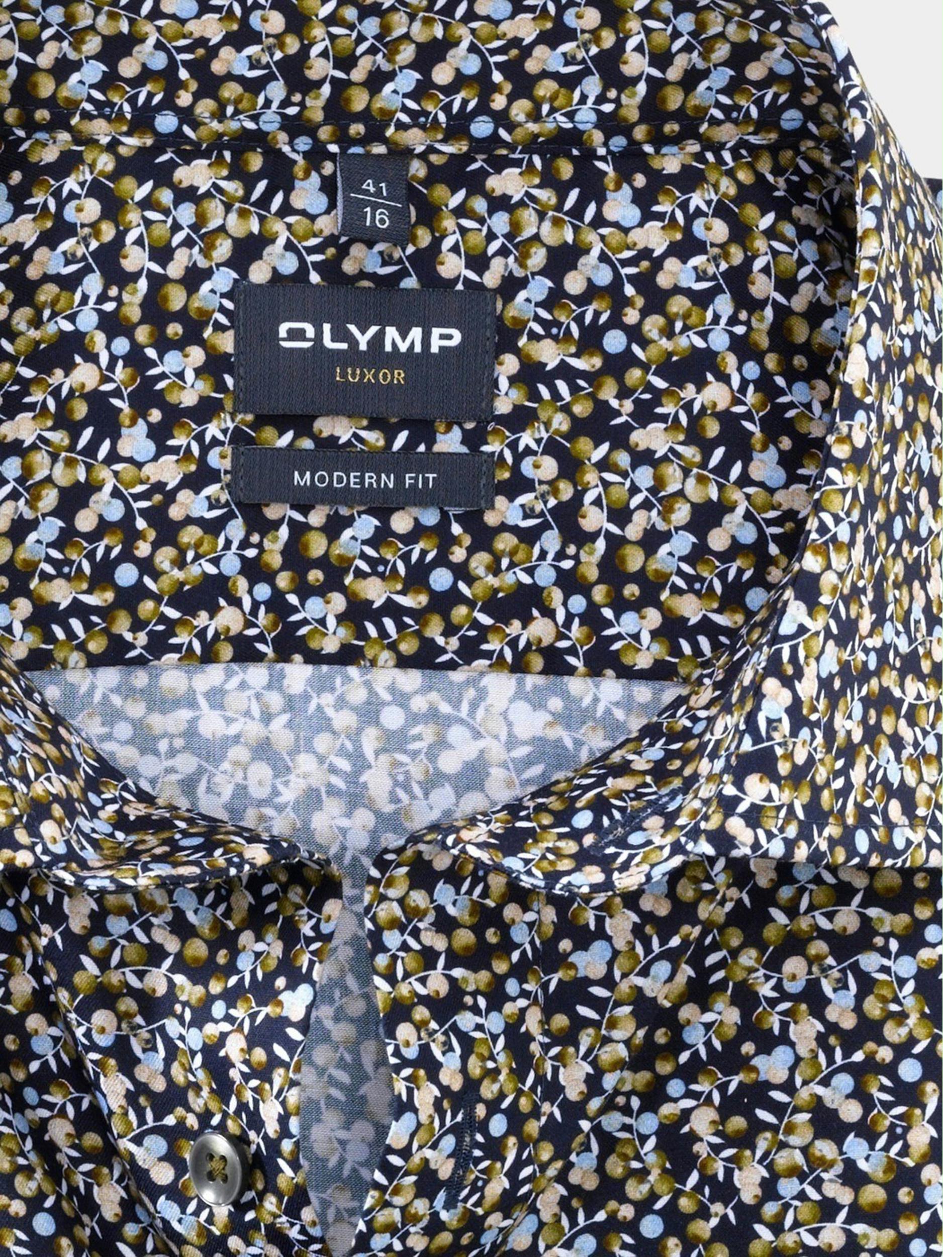 Olymp Business hemd lange mouw Groen 1312/24 Hemden 131224/46