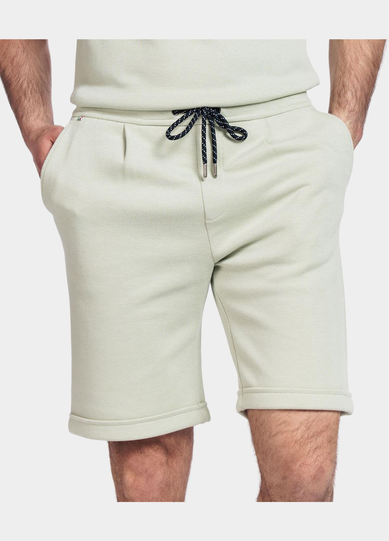 Giordano Korte Broek heren Groen Salina elastic short Double f 511121/70
