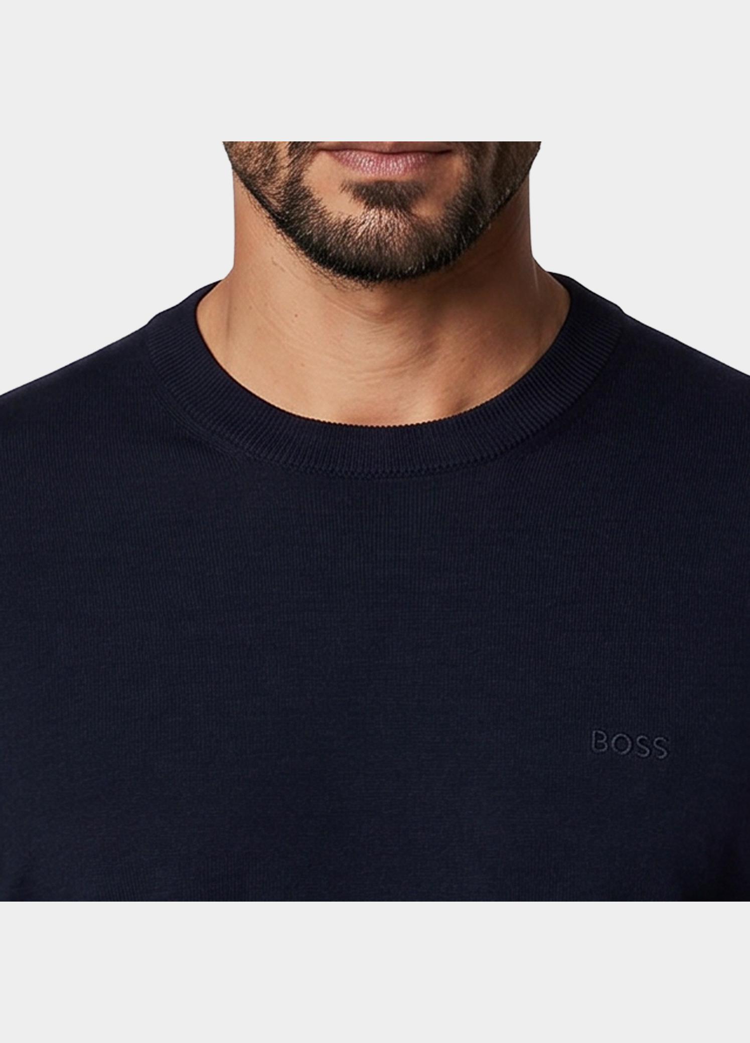 BOSS Black Pullover heren Blauw H-Leno-L 10283210 01 50571914/404