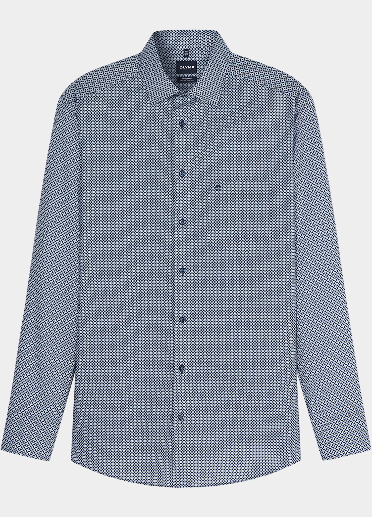 Olymp Zakelijk overhemd heren Blauw Luxor mf D.2122 136224/18
