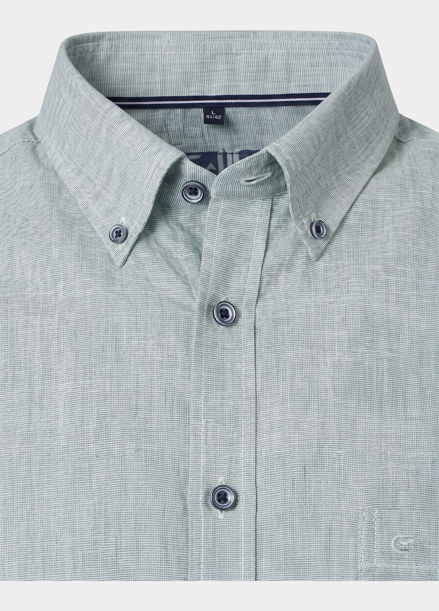 Casamoda overhemd korte mouw heren Groen B.D. Casual Short 1/ Arm 954457100/300