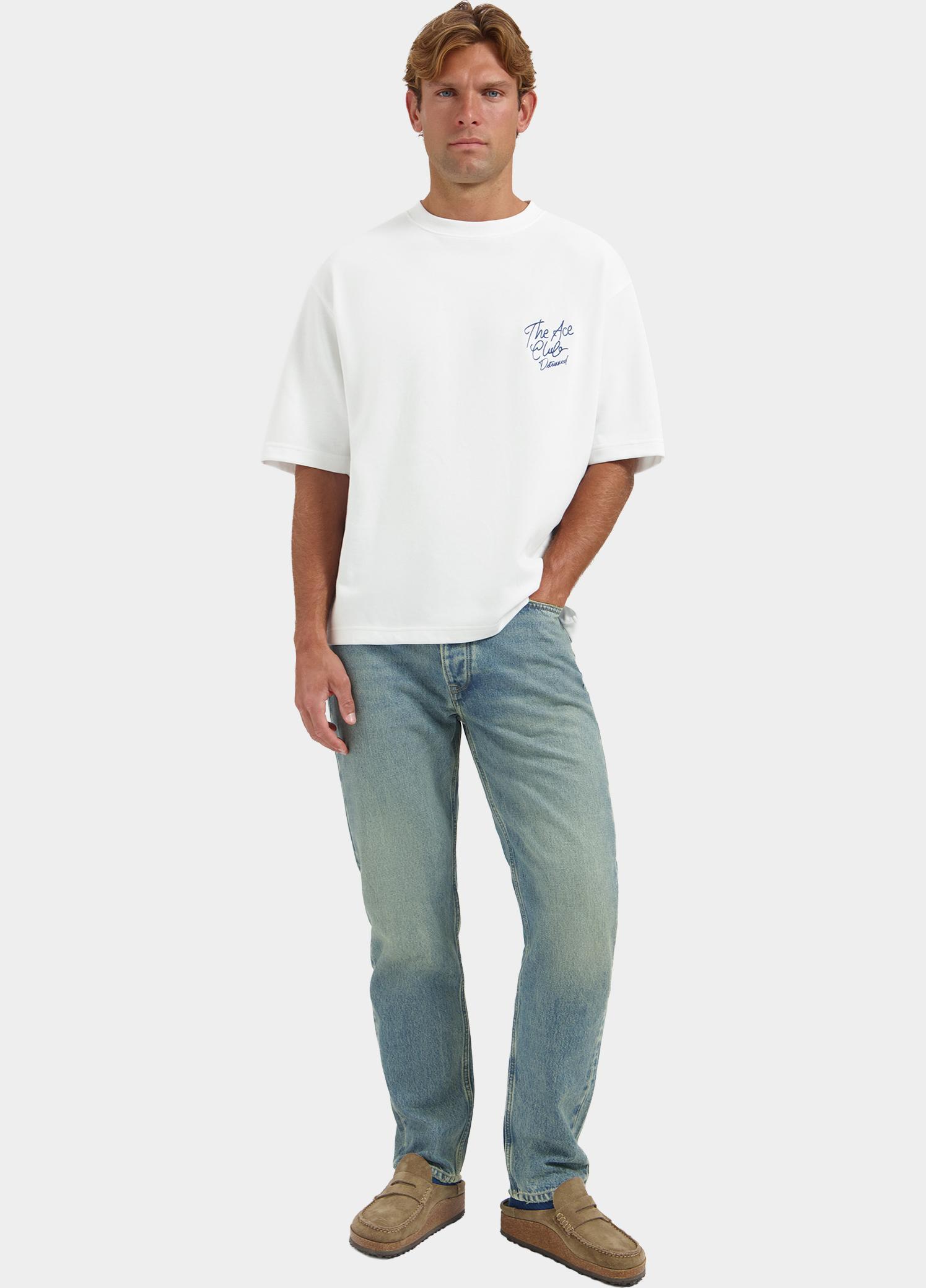 Dstrezzed T-shirt heren Wit Kole Artwork Tee 203558/100
