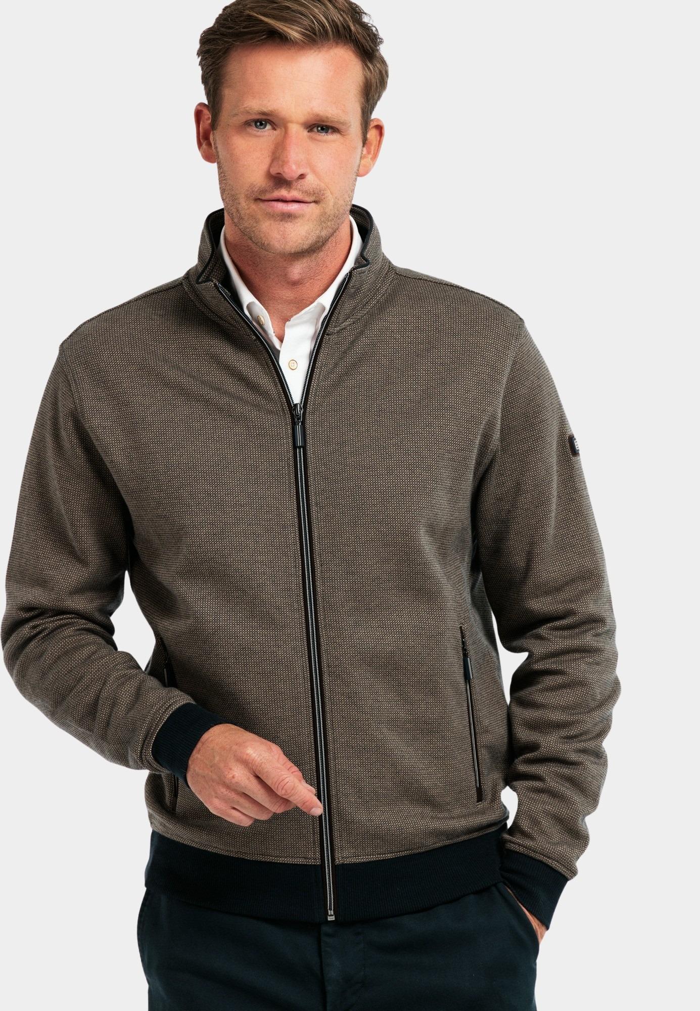 Baileys Vest Bruin Sweat Cardigan Zip 422201/83