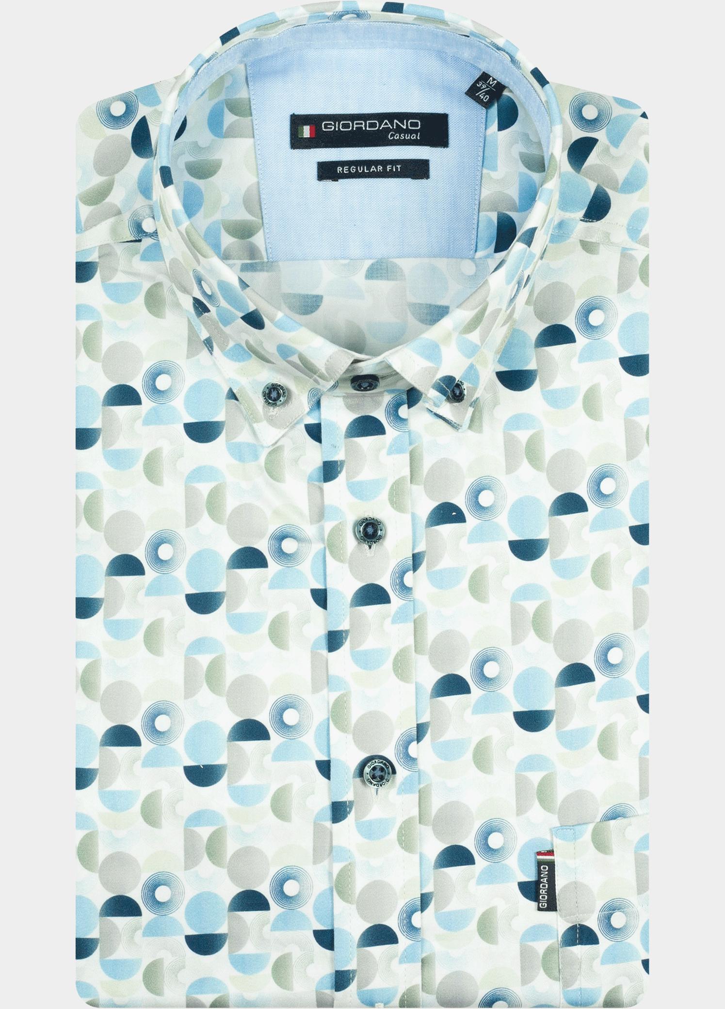Giordano Overhemd heren Groen Ivy Long Sleeve Button Down S 617038/70