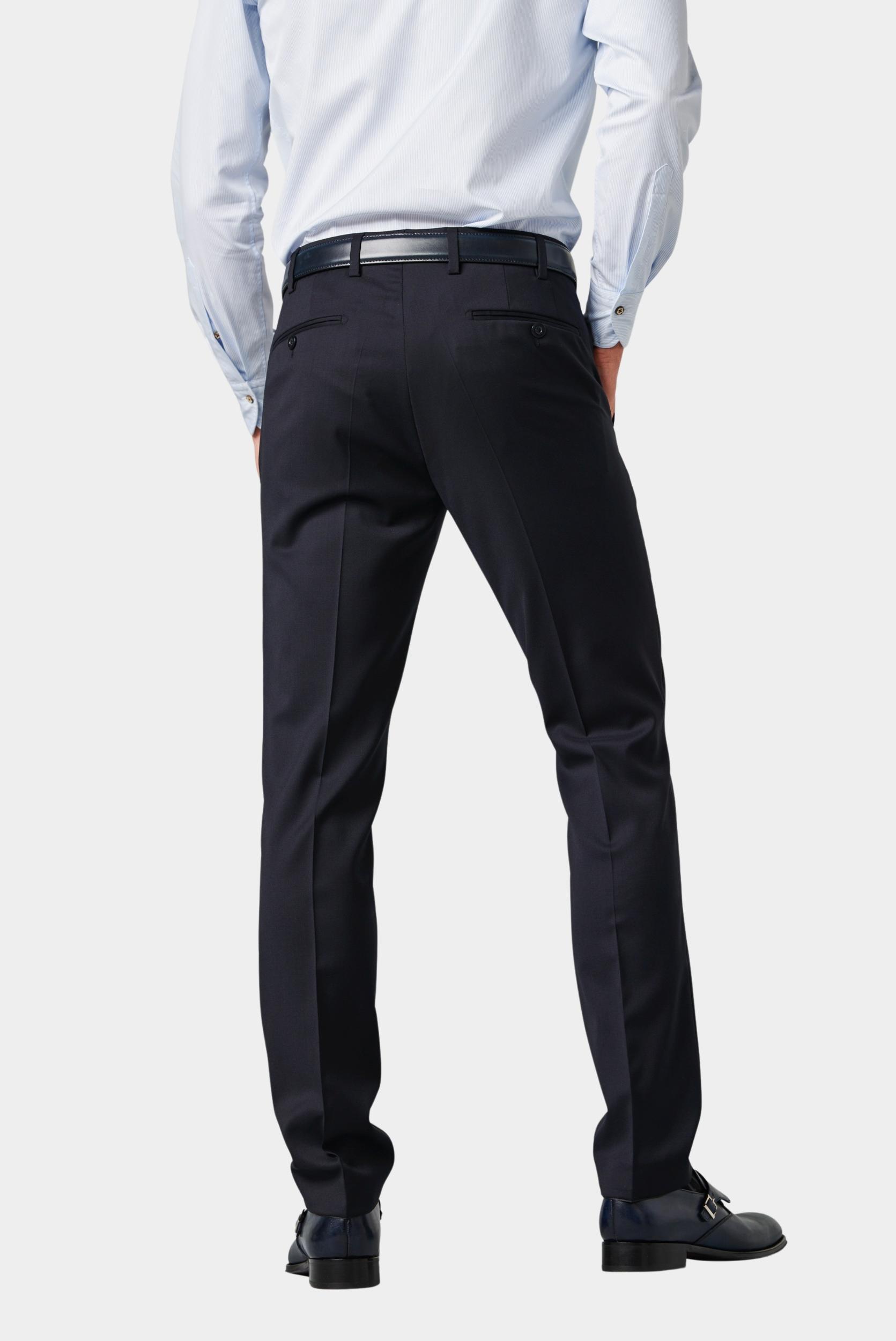 Meyer Wollen Pantalon Blauw BONN Art.9-8400 1029840000/18