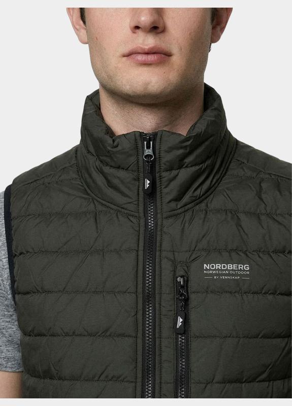 Nordberg Bodywarmer heren Groen Tommy MJ01701/AY